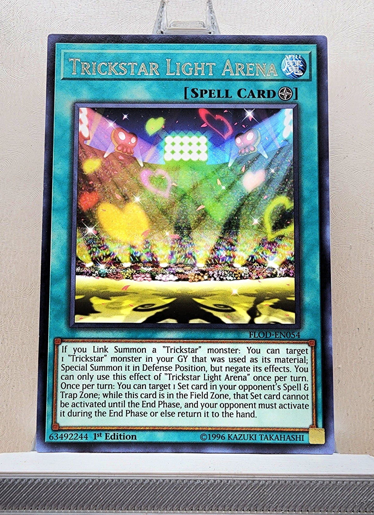 Yugioh! 1x Trickstar Light Arena (FLOD - Rare) 1st/Unli Edition