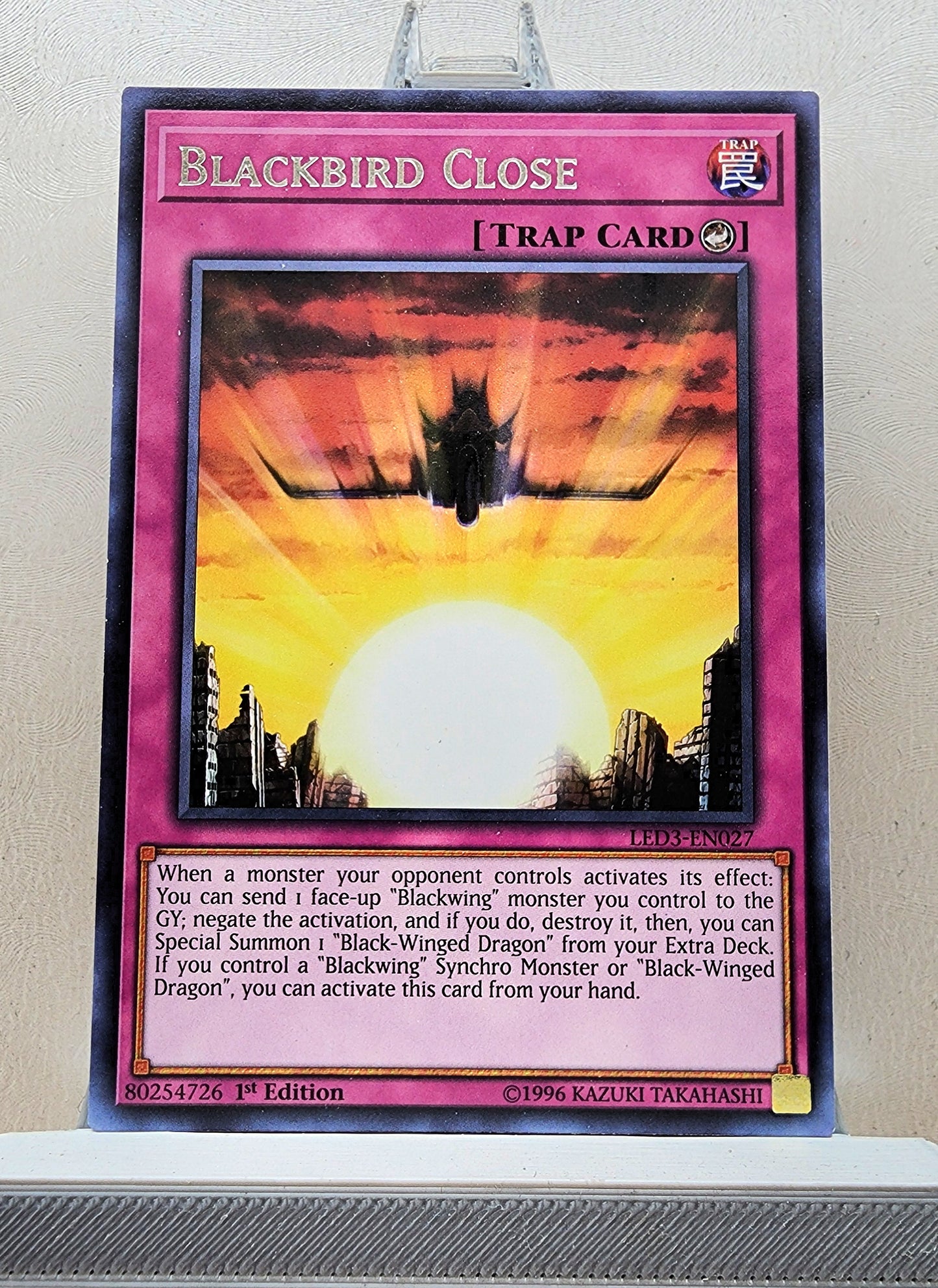Yugioh! 1x Blackbird Close (LED3 - Rare) 1st Edition