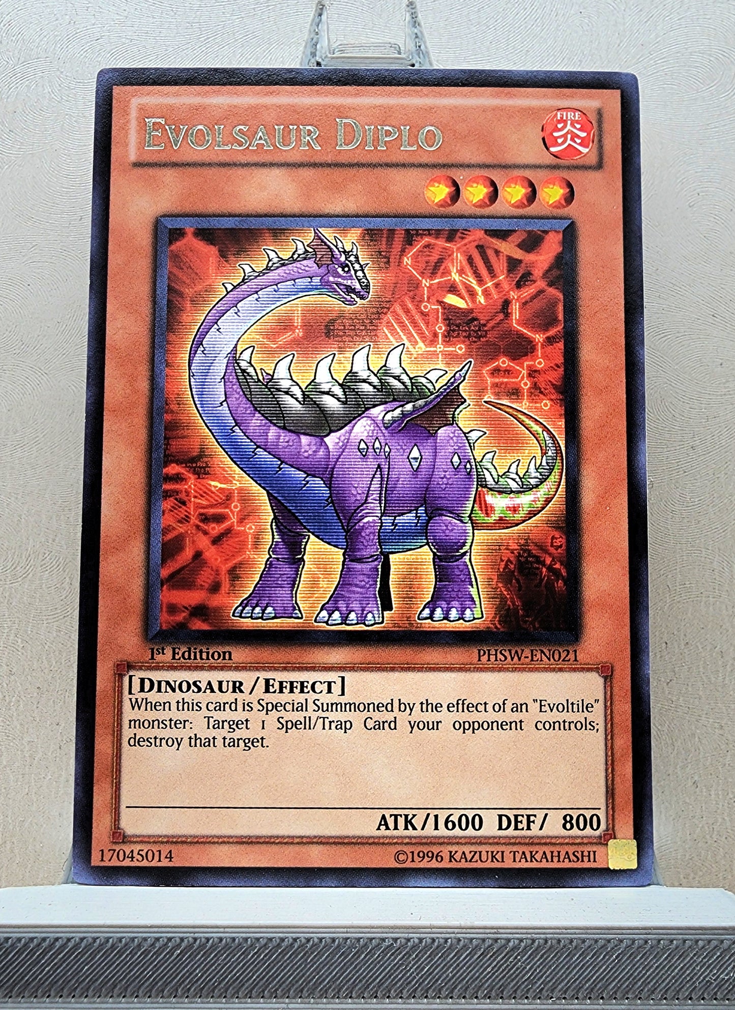 Yugioh! 1x Evolsaur Diplo (PHSW - Rare) 1st/Unli Edition