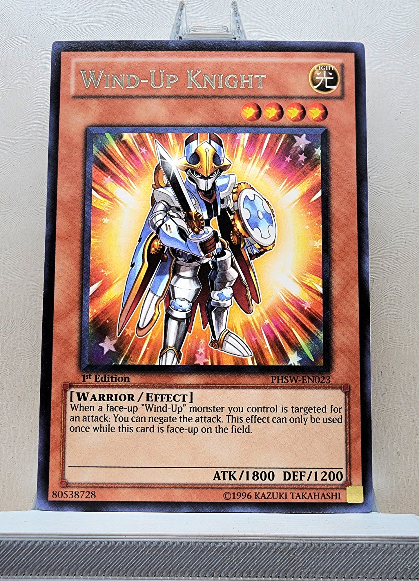 Yugioh! 1x Wind-Up Knight (PHSW - Rare) 1st/Unli Edition