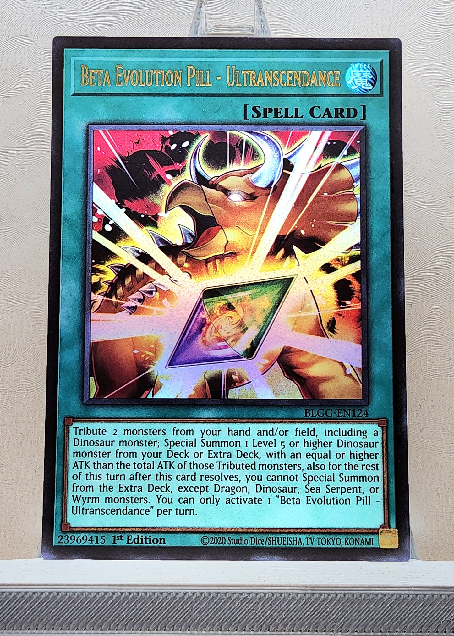 Yugioh! 1x Beta Evolution Pill - Ultranscendance (BLGG - Ultra Rare) 1st Edition
