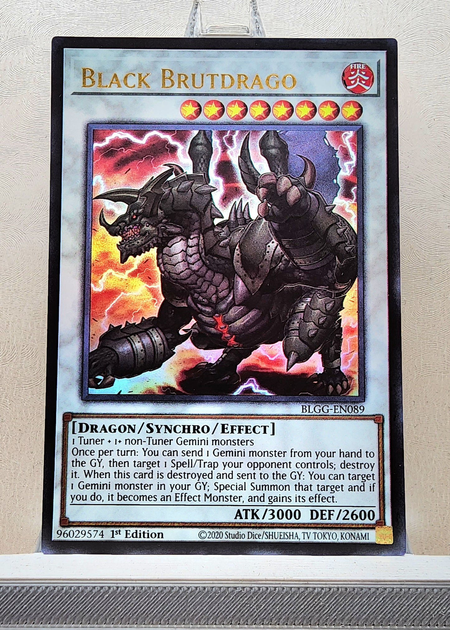 Yugioh! 1x Black Brutdrago (BLGG - Ultra Rare) 1st Edition