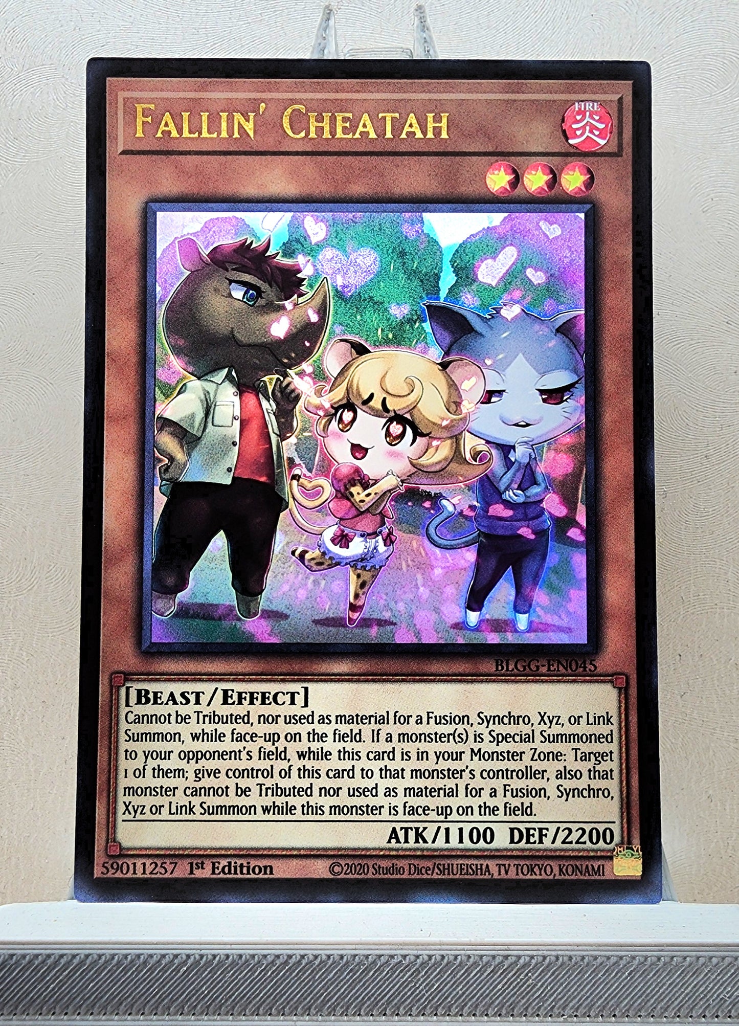 Yugioh! 1x Fallin Cheatah (BLGG - Ultra Rare) 1st Edition
