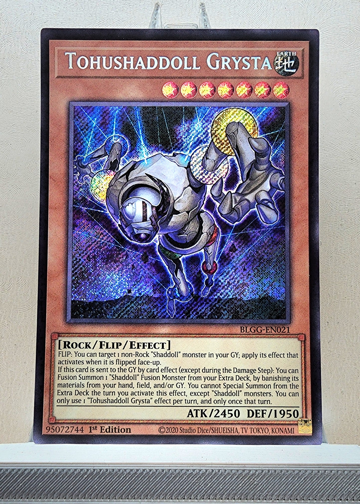Yugioh! 1x Tohushaddoll Grysta (BLGG - Secret Rare) 1st Edition