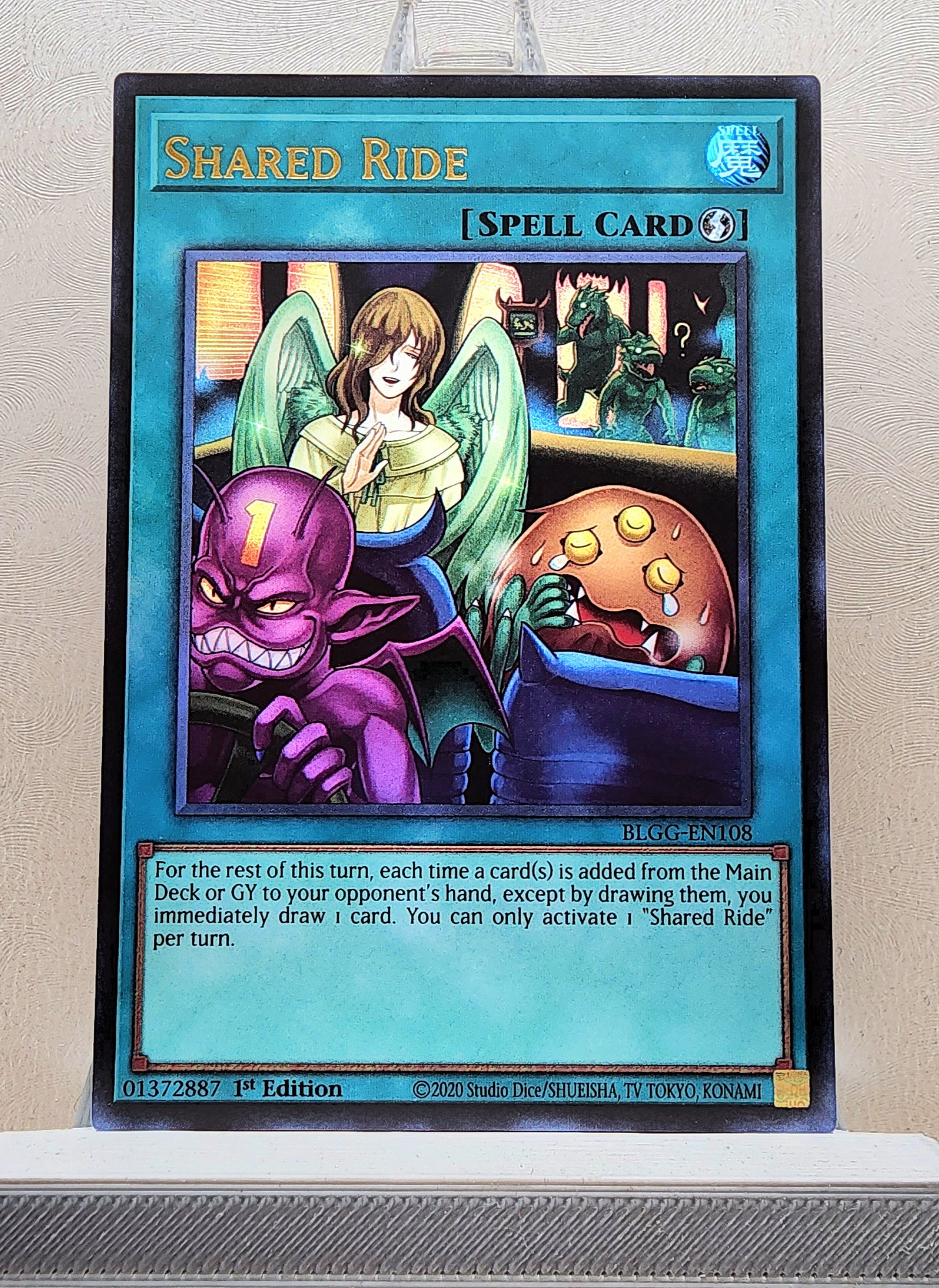 Yugioh! 1x Shared Ride (BLGG - Ultra Rare) 1st Edition