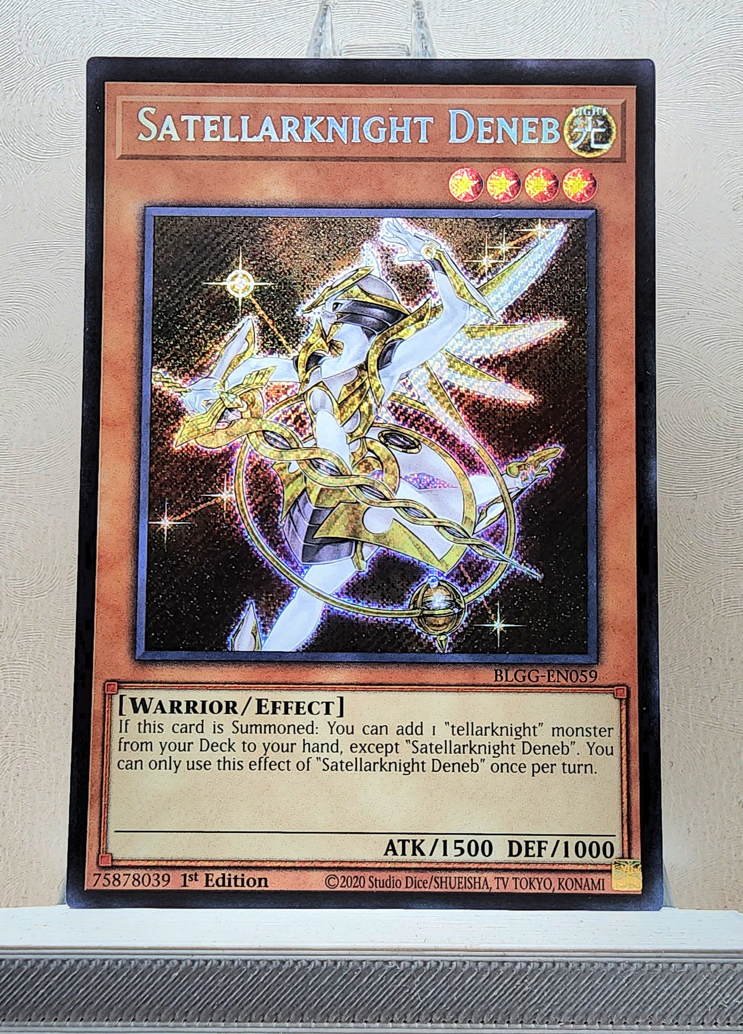 Yugioh! 1x Satellarknight Deneb (BLGG - Secret Rare) 1st Edition