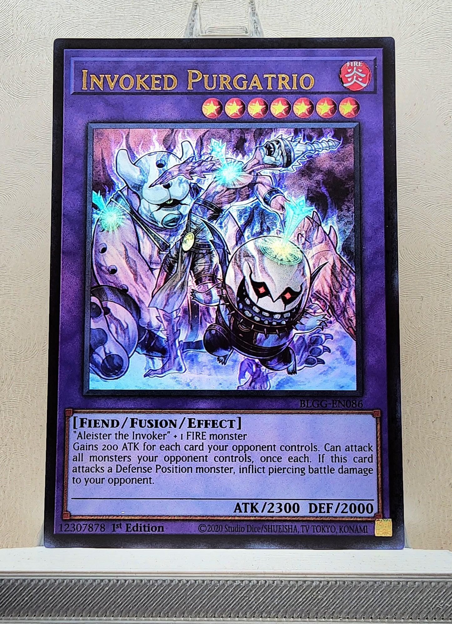 Yugioh! 1x Invoked Purgatrio (BLGG - Ultra Rare) 1st Edition