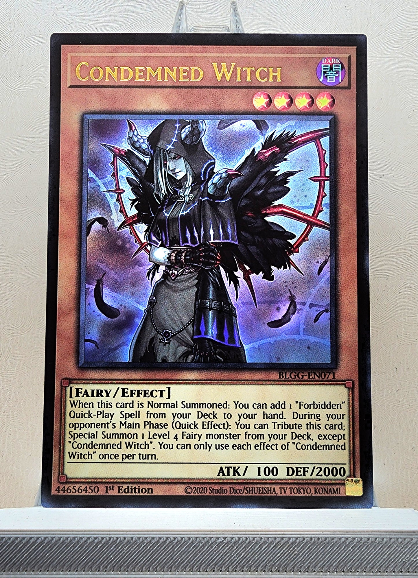 Yugioh! 1x Condemned Witch (BLGG - Ultra Rare) 1st Edition
