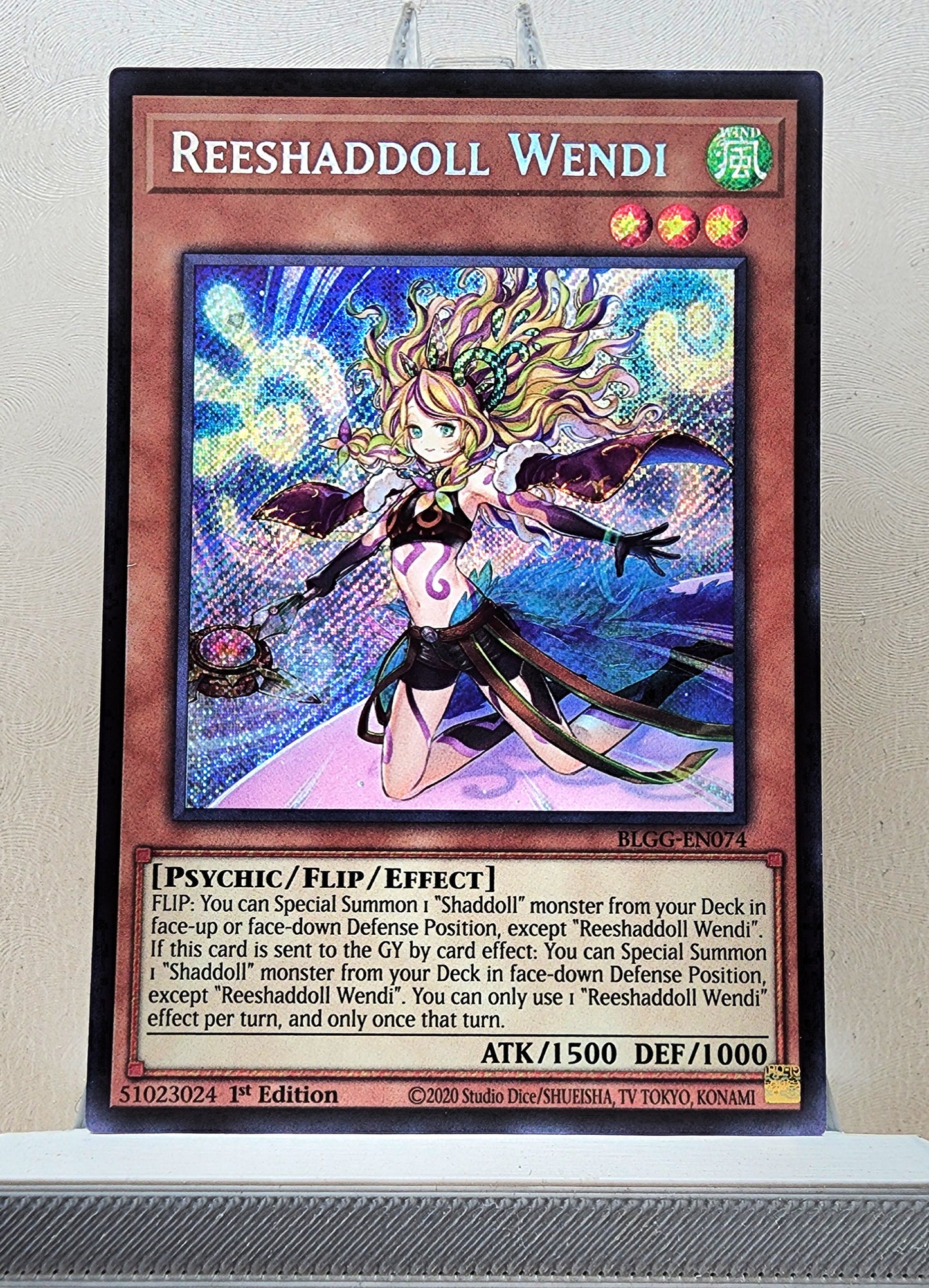 Yugioh! 1x Reeshaddoll Wendi (BLGG - Secret Rare) 1st Edition