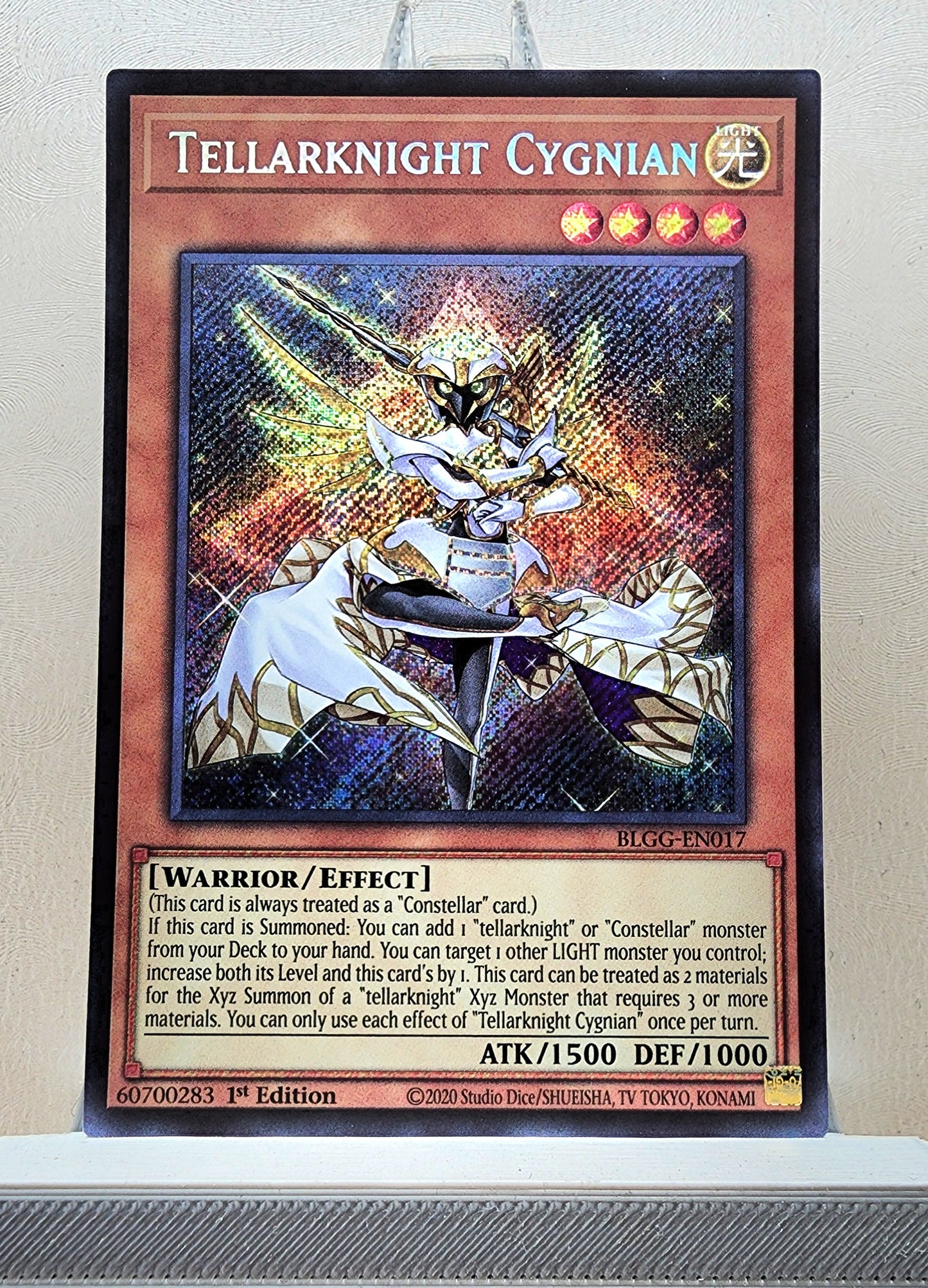 Yugioh! 1x Tellarknight Cygnian (BLGG - Secret Rare) 1st Edition