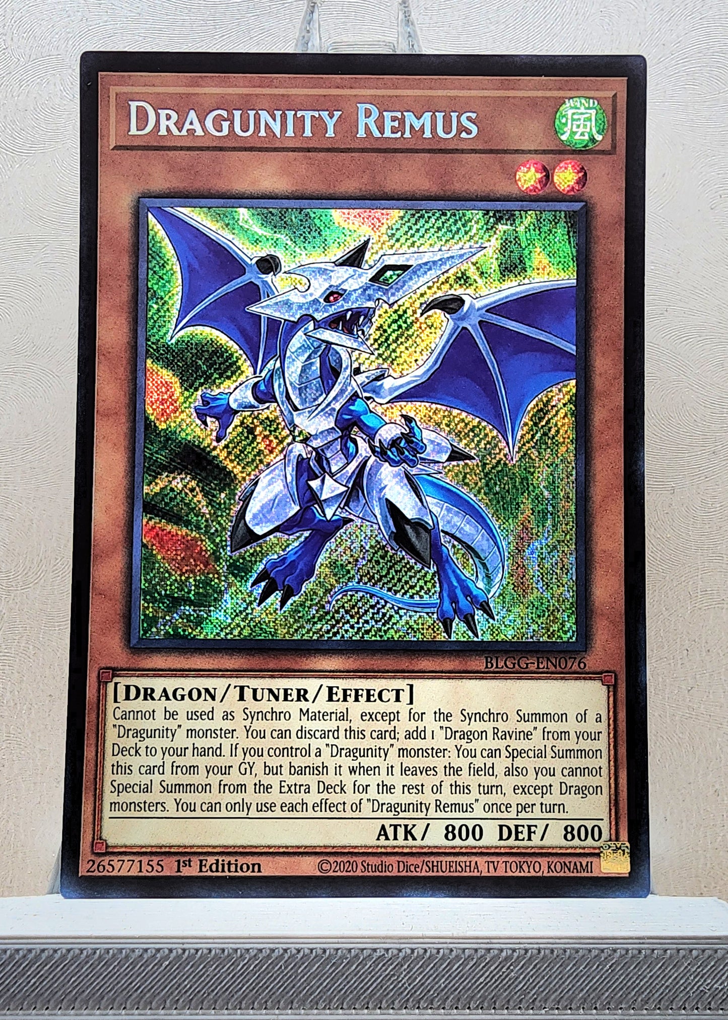 Yugioh! 1x Dragunity Remus (BLGG - Secret Rare) 1st Edition