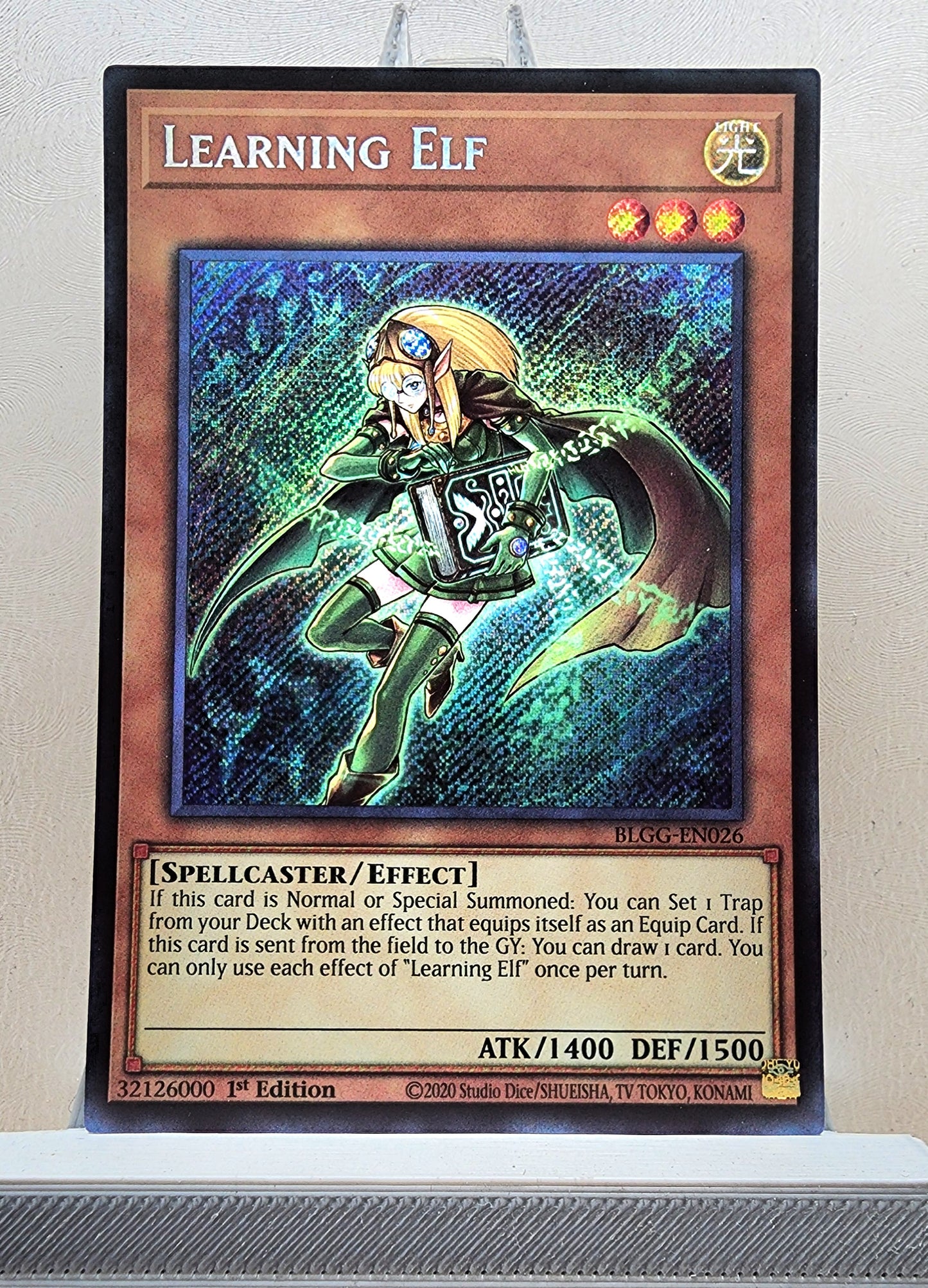 Yugioh! 1x Learning Elf (BLGG - Secret Rare) 1st Edition