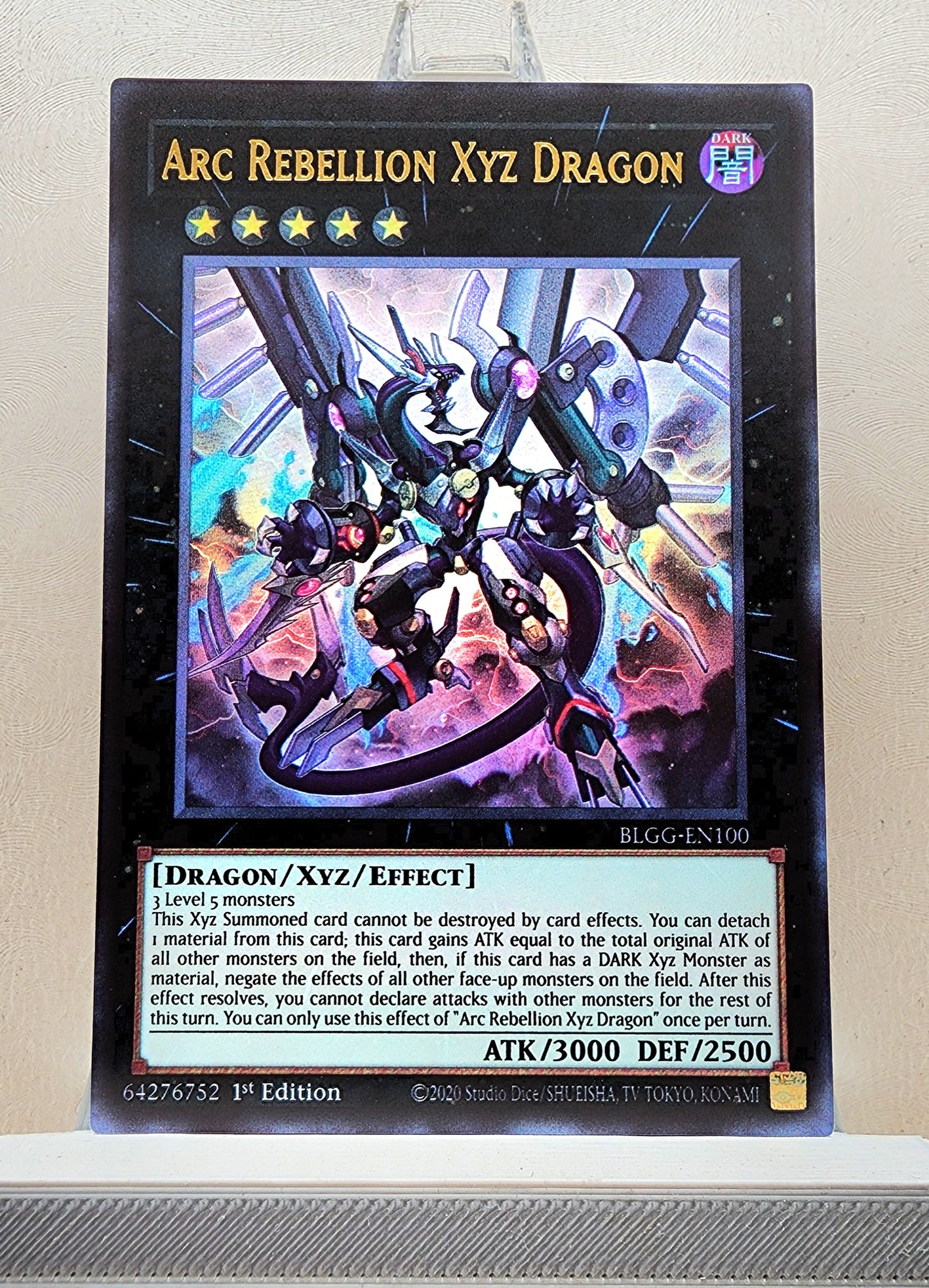 Yugioh! 1x Arc Rebellion Xyz Dragon (BLGG - Ultra Rare) 1st Edition