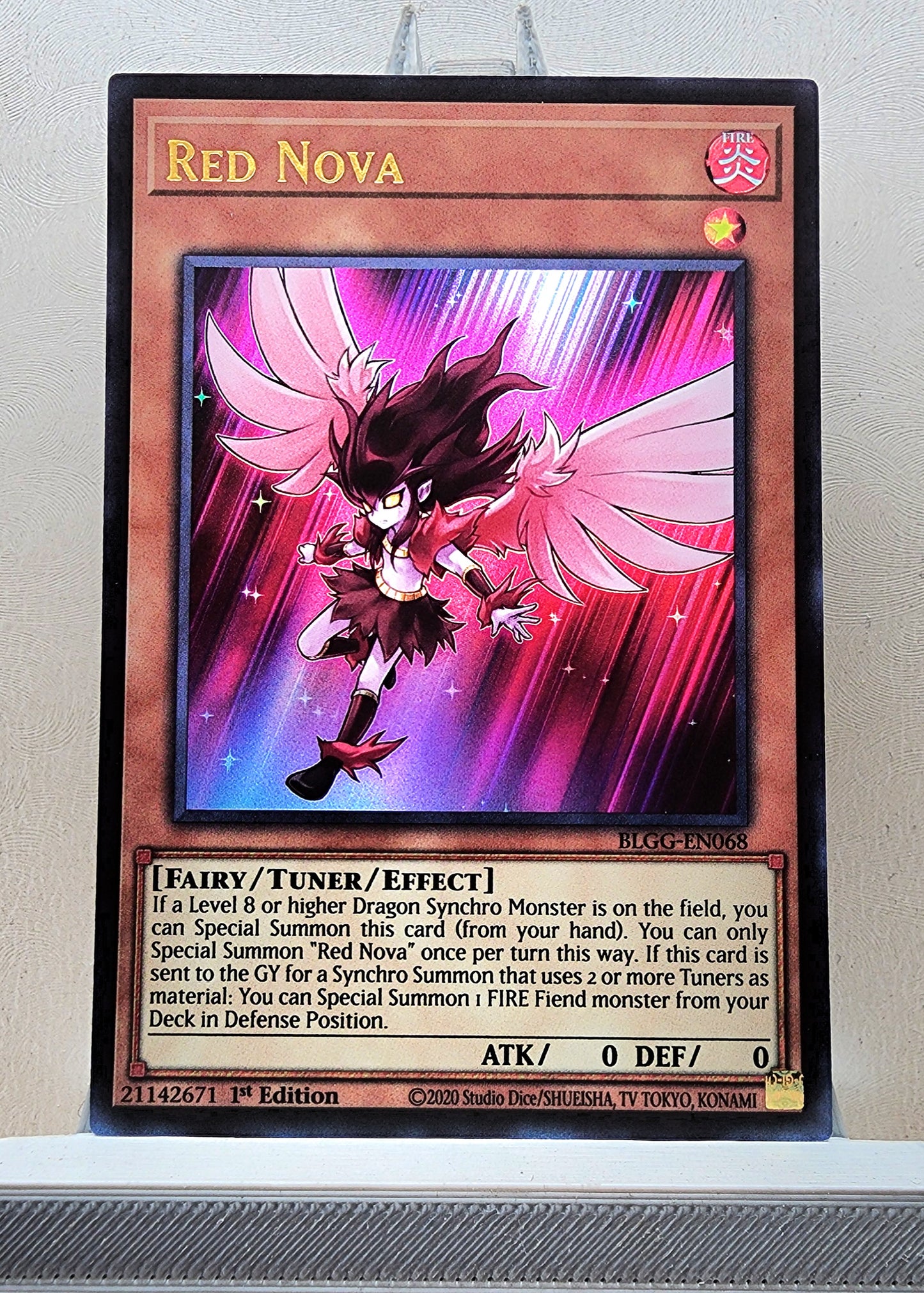 Yugioh! 1x Red Nova (BLGG - Ultra Rare) 1st Edition