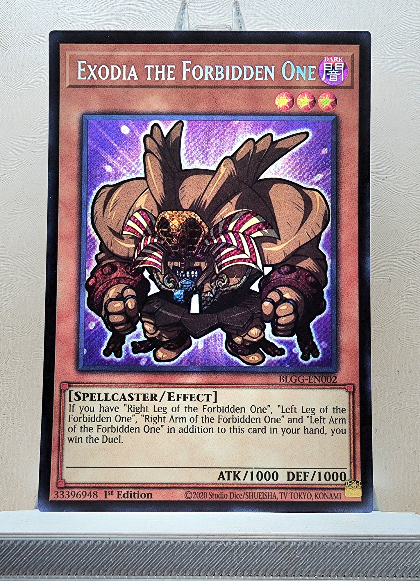 Yugioh! 1x Exodia the Forbidden One Chibi Artwork (BLGG - Secret Rare) 1st Edition