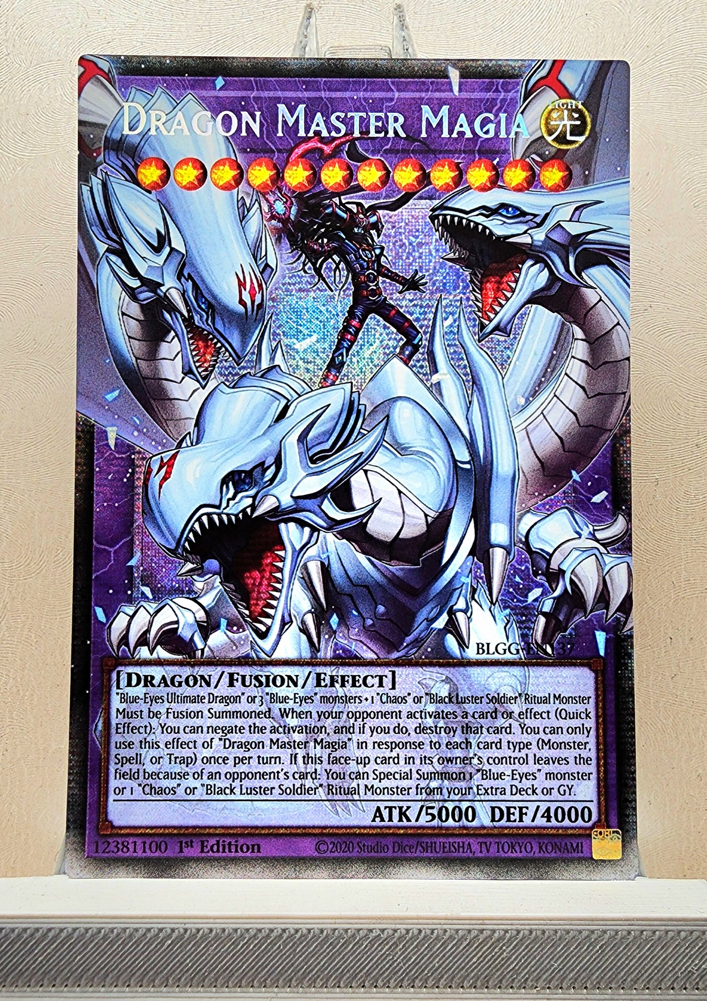 Yugioh! 1x Dragon Master Magia Extended Art (BLGG - Starlight Rare) 1st Edition