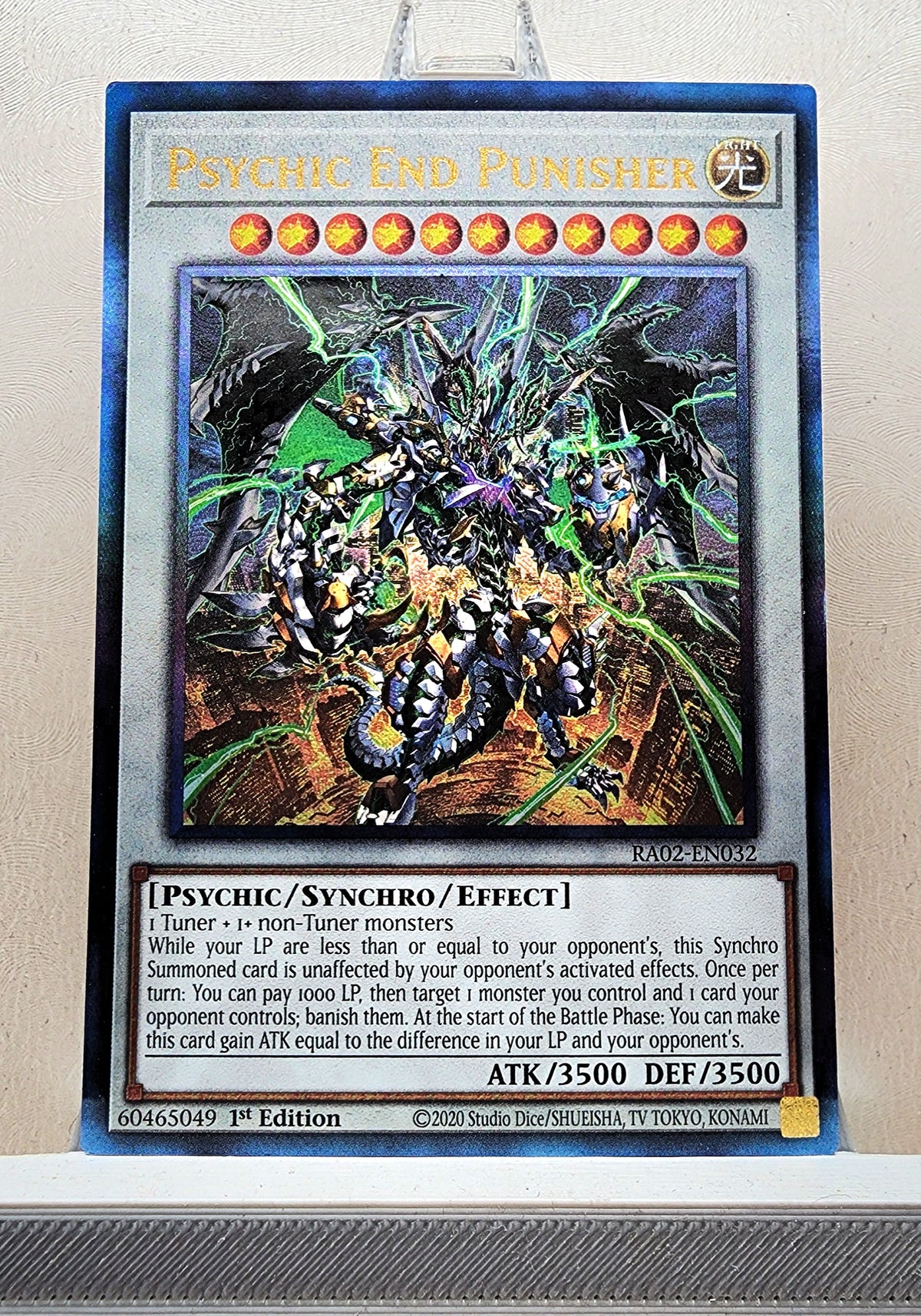 Yugioh! 1x Psychic End Punisher (RA02 - Prismatic Ultimate Rare) 1st Edition