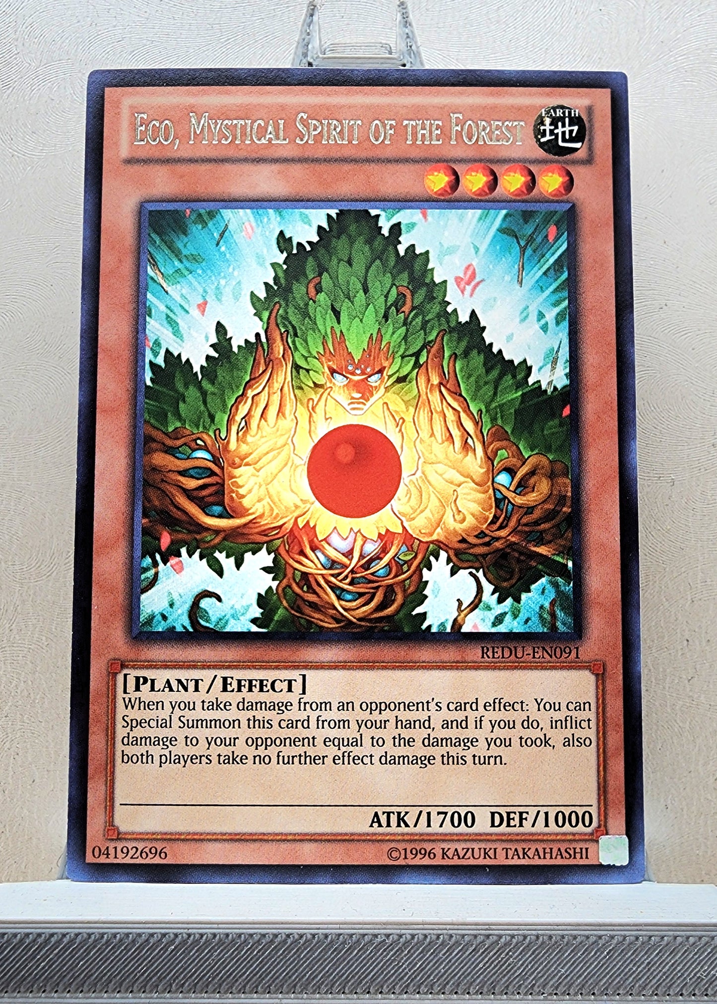Yugioh! 1x Eco, Mystical Spirit of the Forest (REDU - Rare) 1st/Unli Edition