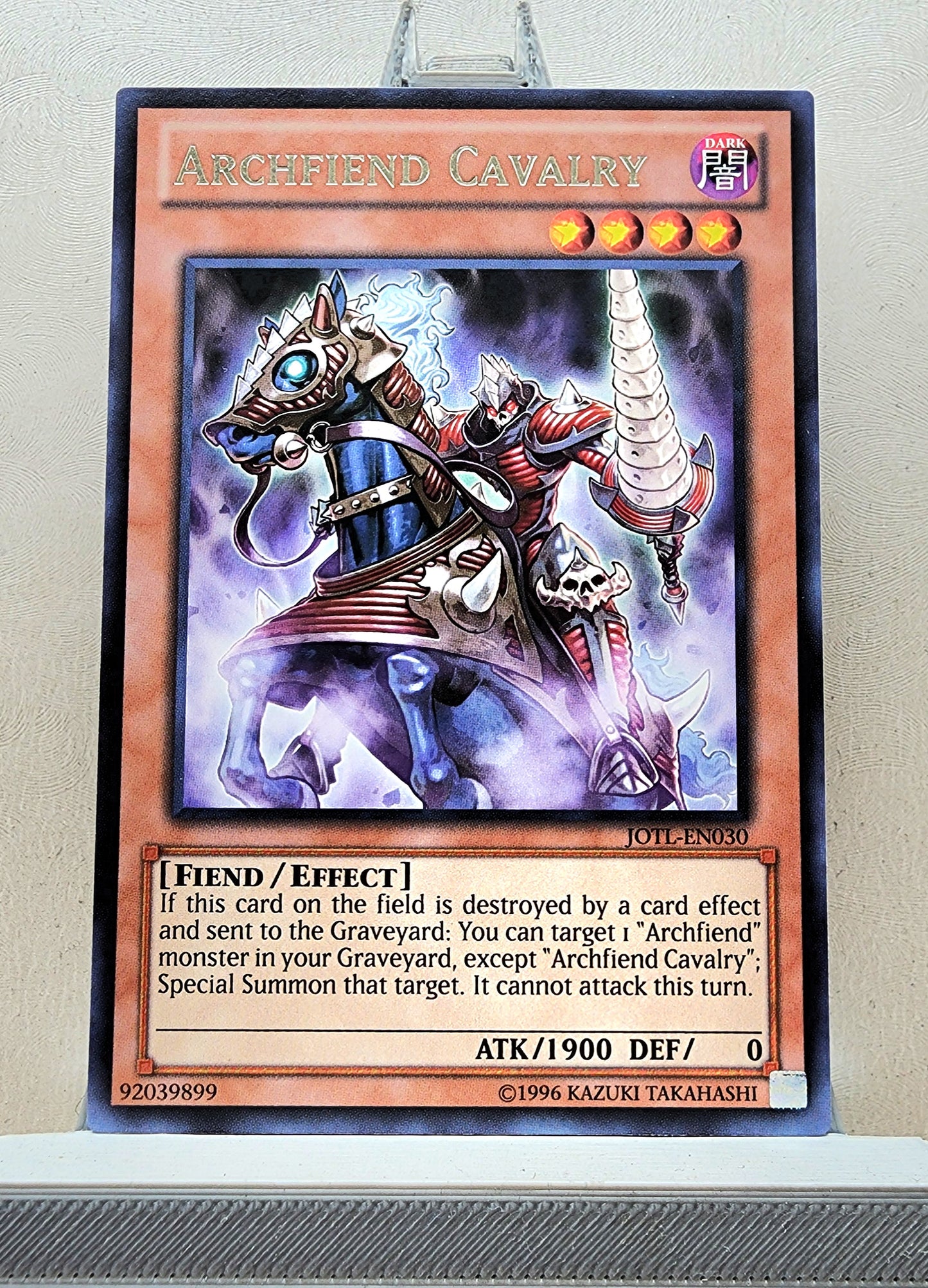 Yugioh! 1x Archfiend Cavalry (JOTL - Rare) 1st/Unli Edition