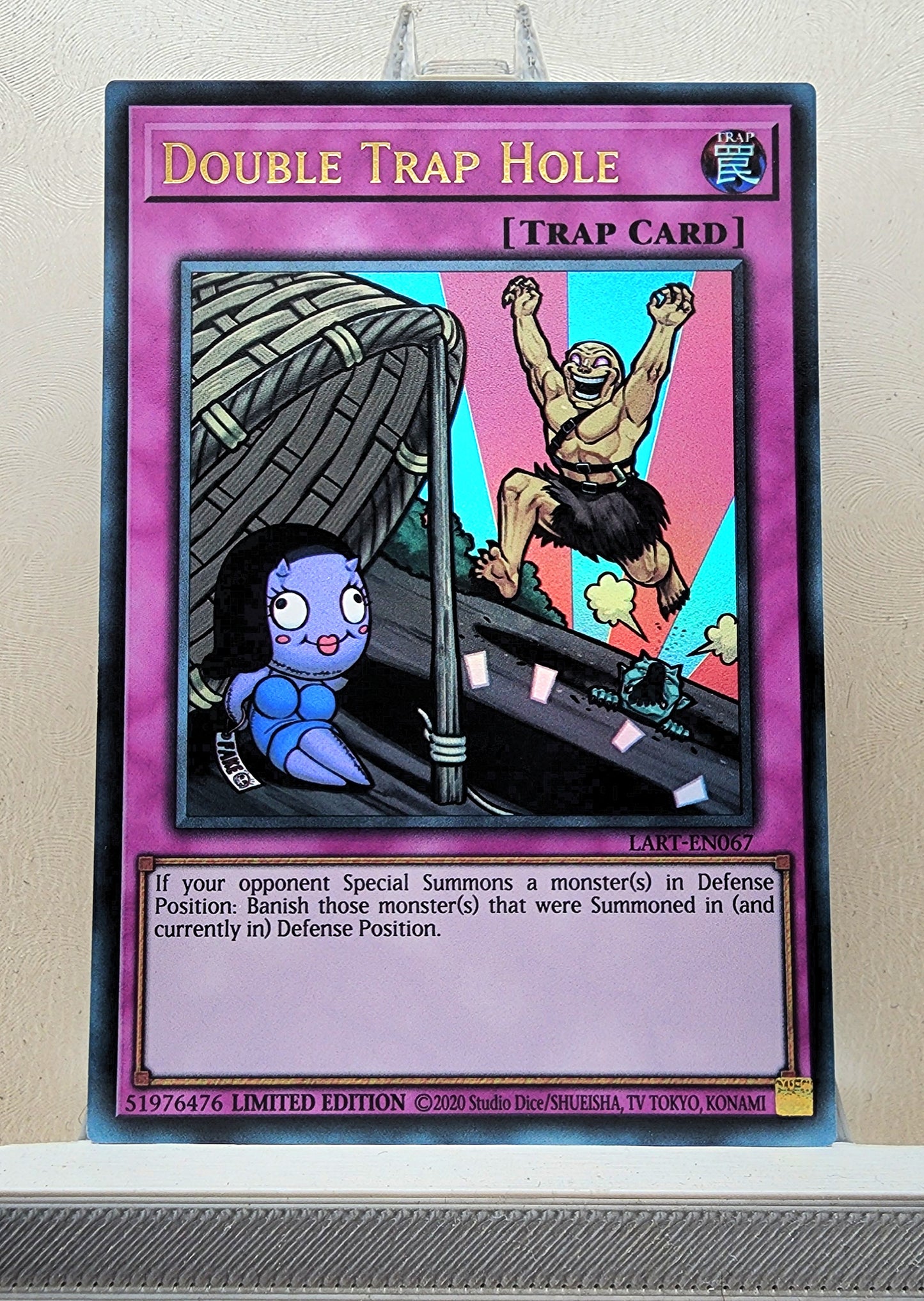 Yugioh! 1x Double Trap Hole (LART - Ultra Rare) Limited Edition