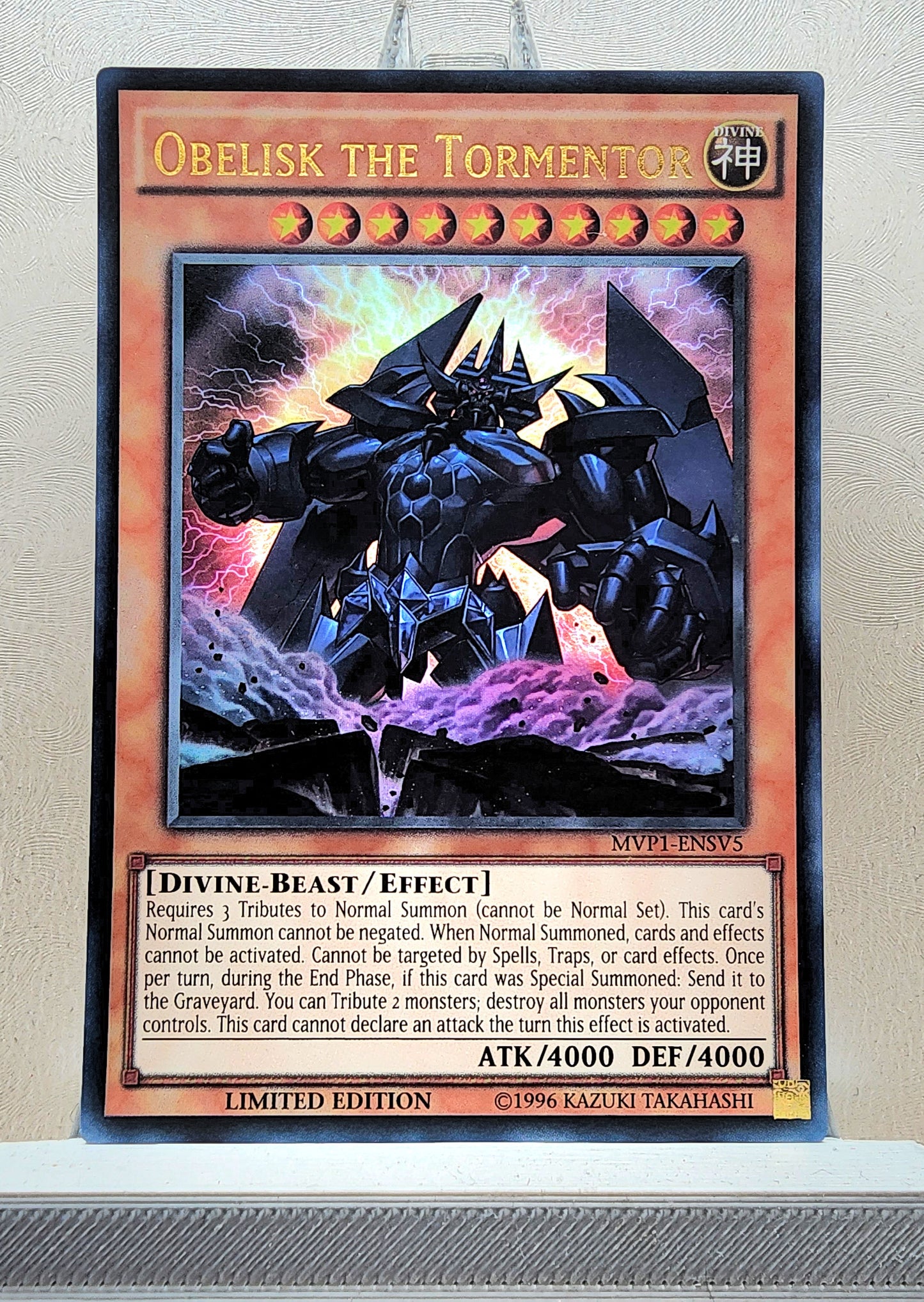 Yugioh! 1x Obelisk the Tormentor (MVP1 - Ultra Rare) Limited Edition