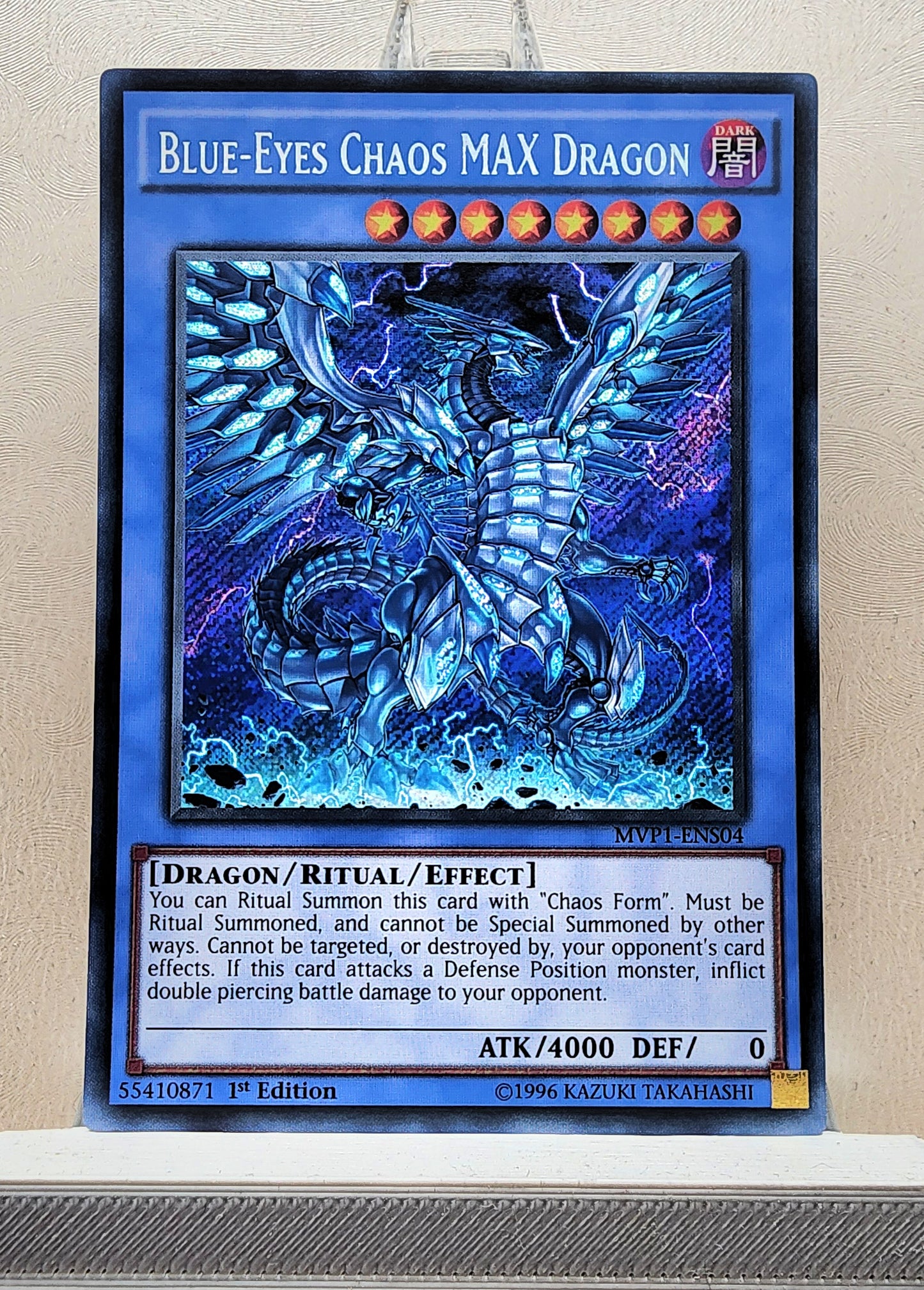 Yugioh! 1x Blue-Eyes Chaos MAX Dragon (MVP1 - Secret Rare) 1st Edition