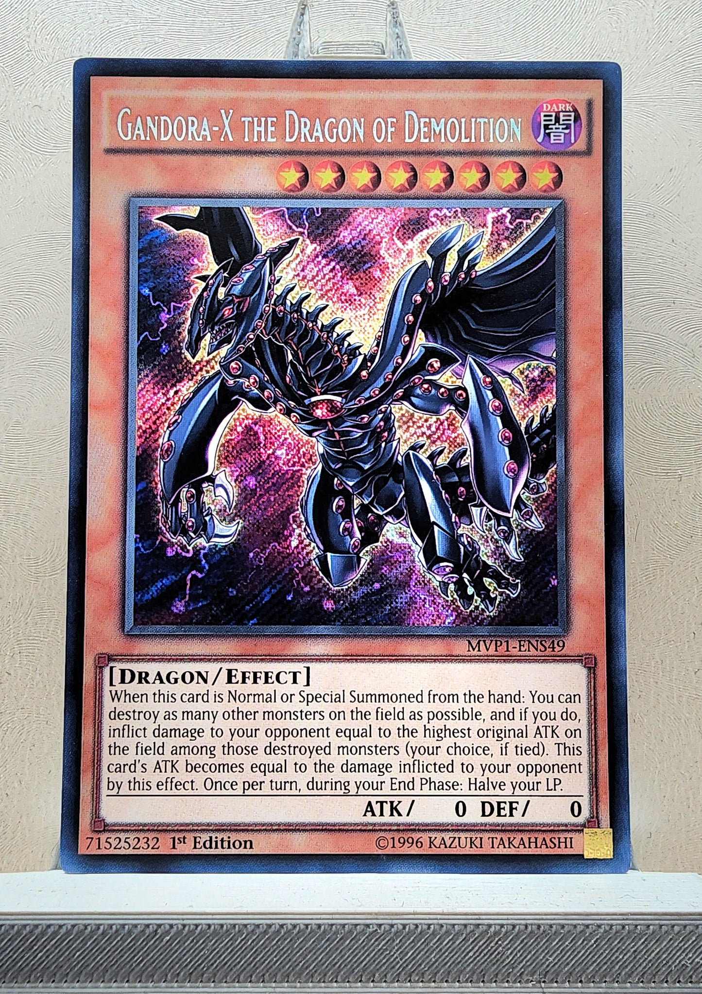 Yugioh! 1x Gandora-X the Dragon of Demolition (MVP1 - Secret Rare) 1st Edition