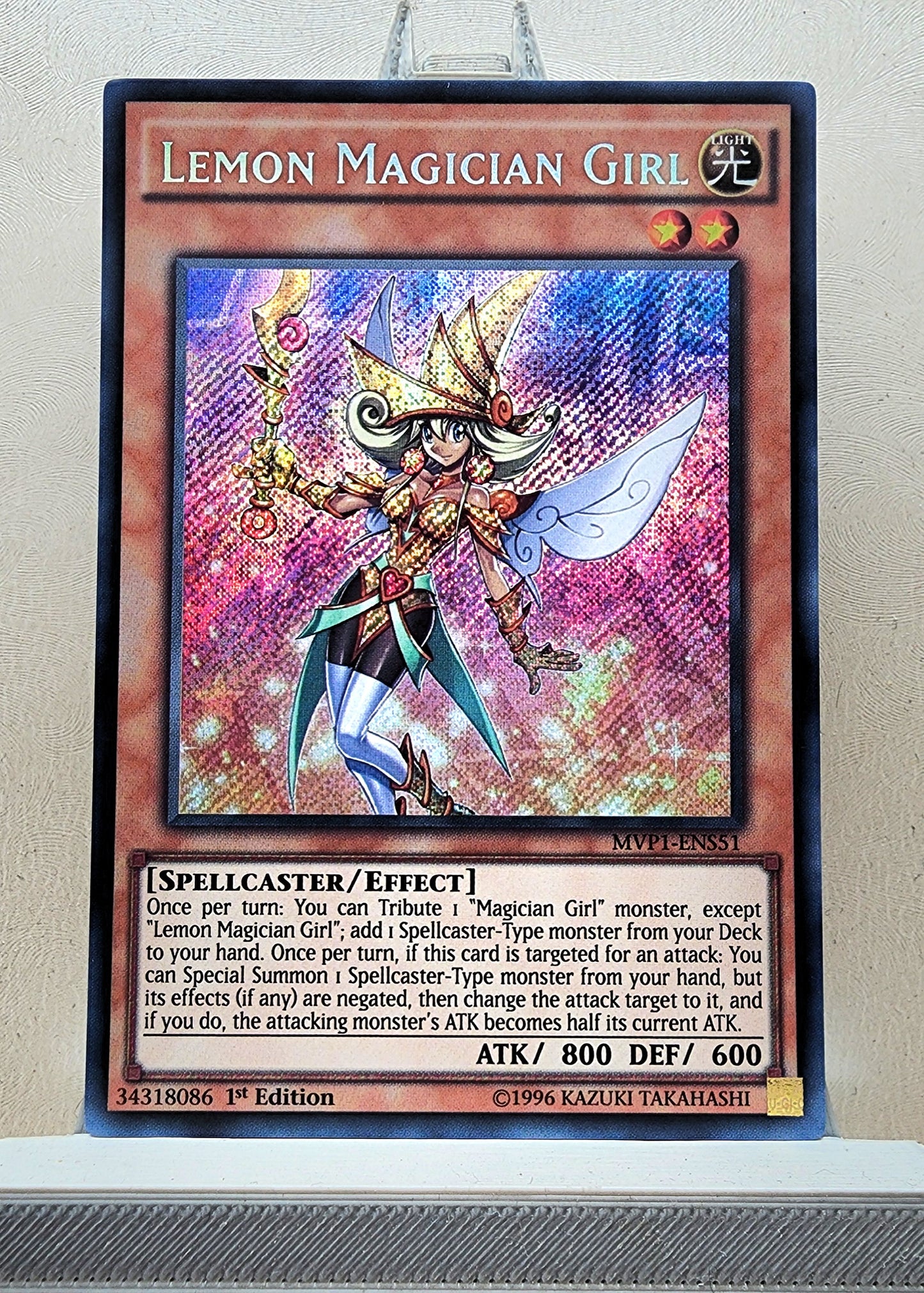 Yugioh! 1x Lemon Magician Girl (MVP1 - Secret Rare) 1st Edition