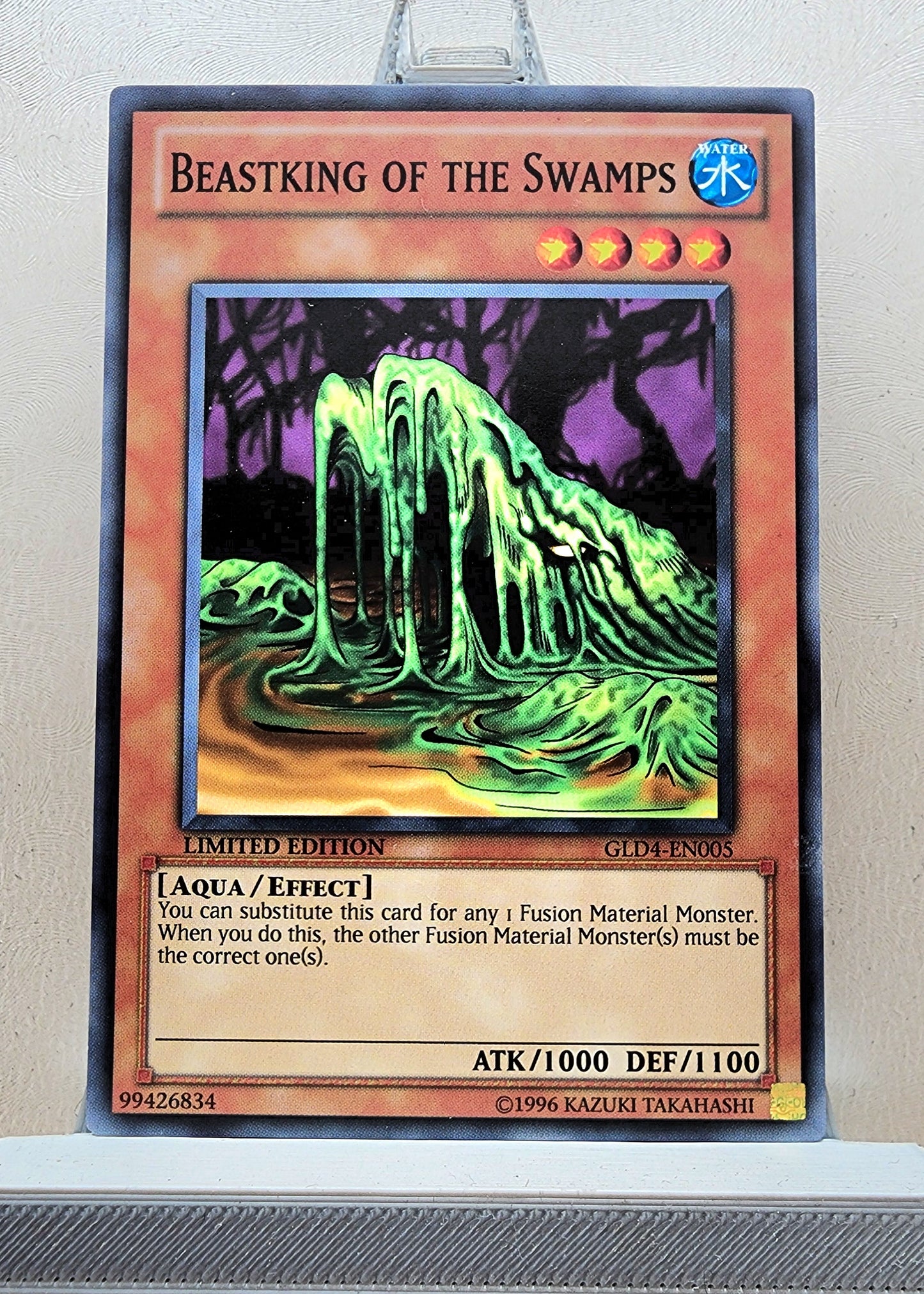 Yugioh! 1x Beastking of the Swamps (GLD4 - Common) Limited Edition