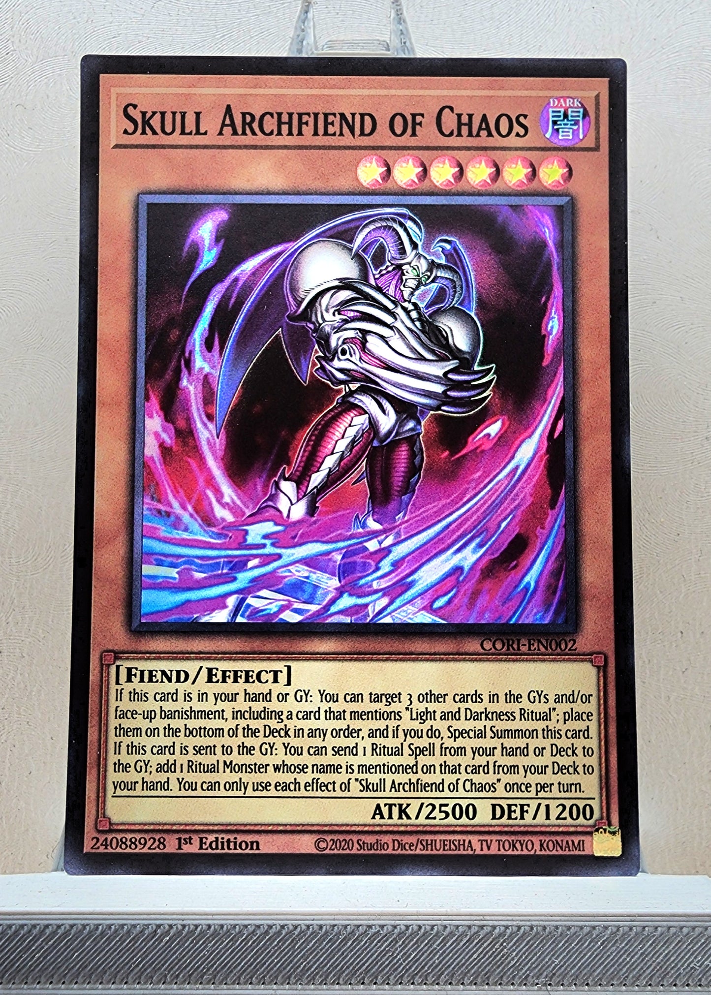 Yugioh! 1x Skull Archfiend of Chaos (CORI - Super Rare) 1st Edition