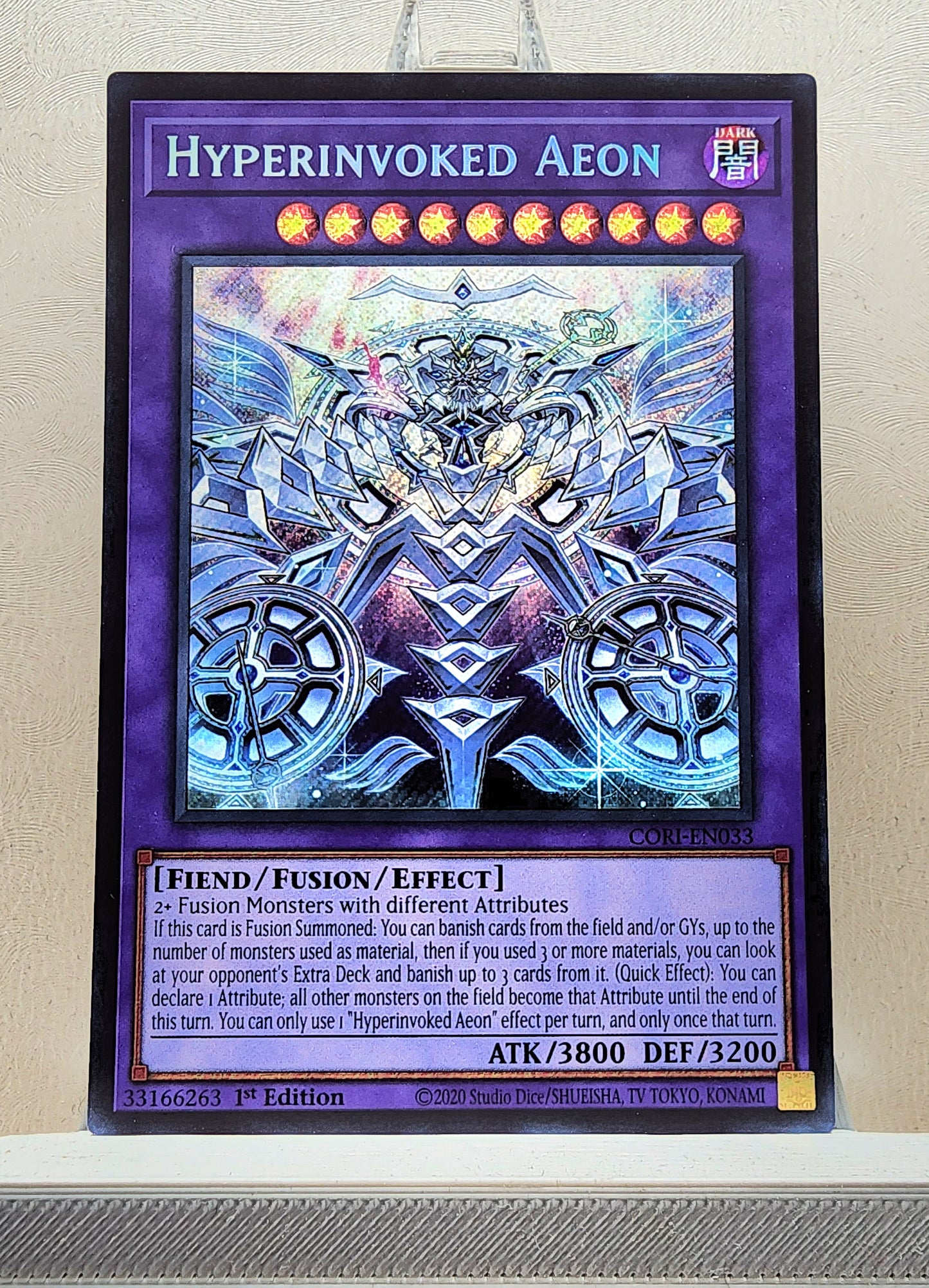 Yugioh! 1x Hyperinvoked Aeon (CORI - Secret Rare) 1st Edition