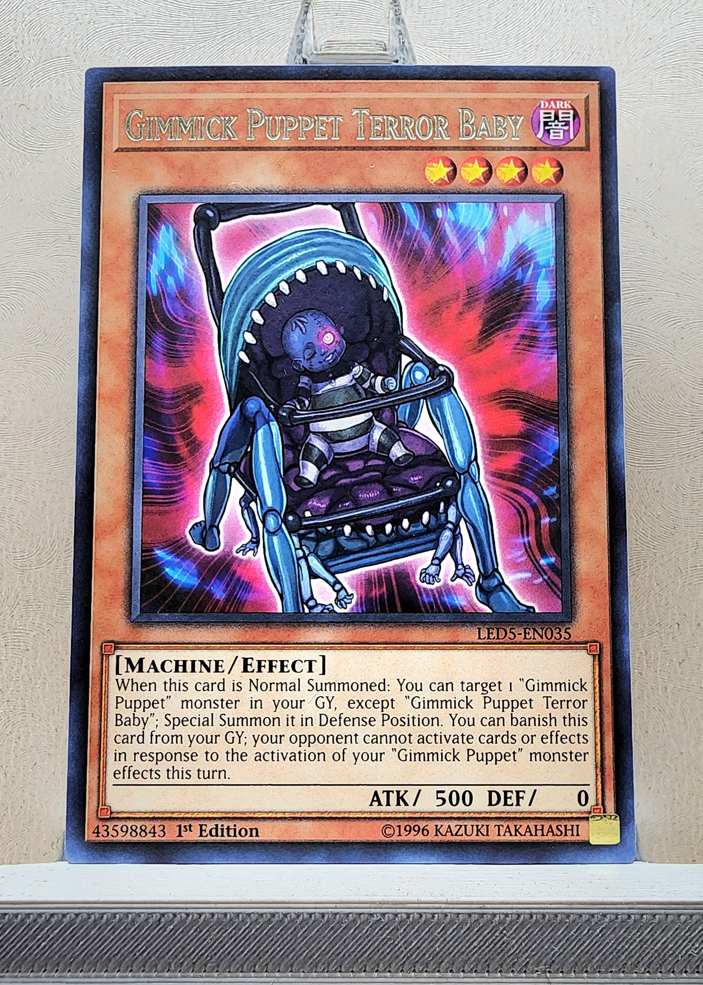 Yugioh! 1x Gimmick Puppet Terror Baby (LED5 - Rare) 1st Edition