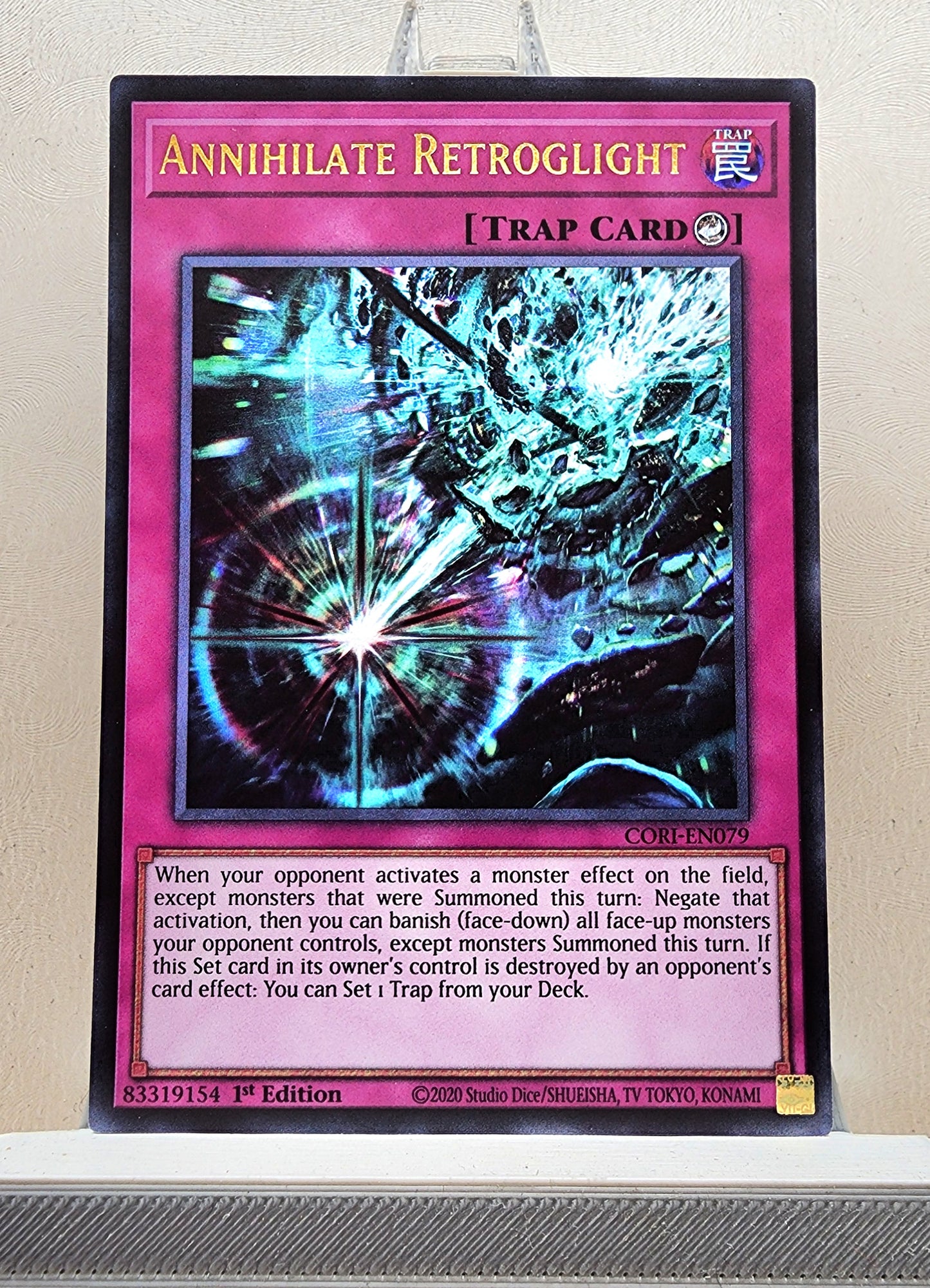 Yugioh! 1x Annihilate Retroglight (CORI - Ultra Rare) 1st Edition