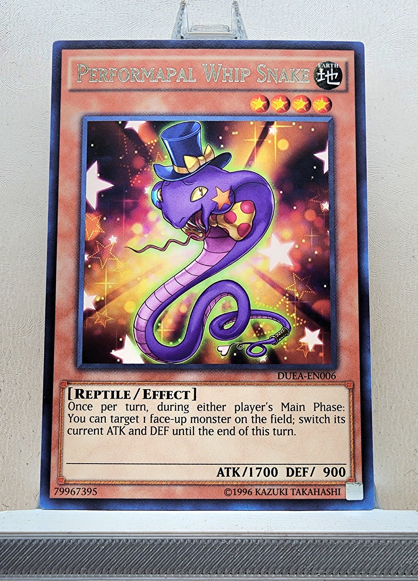 Yugioh! 1x Performapal Whip Snake (DUEA - Rare) 1st/Unli Edition