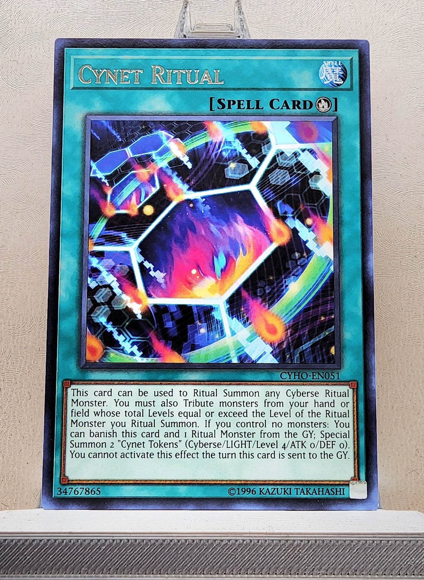Yugioh! 1x Cynet Ritual (CYHO - Rare) 1st/Unli Edition