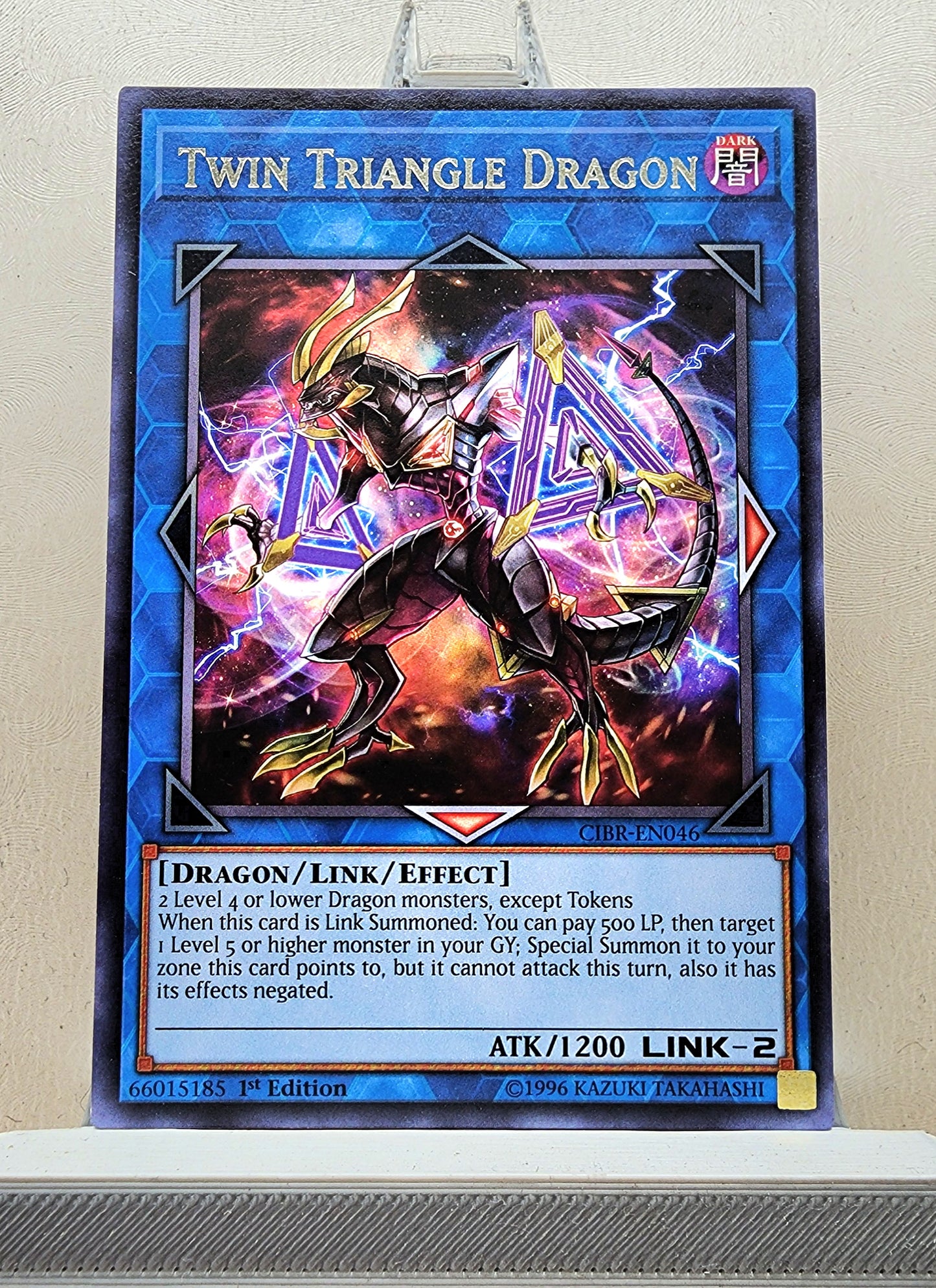 Yugioh! 1x Twin Triangle Dragon (CIBR - Rare) 1st/Unli Edition