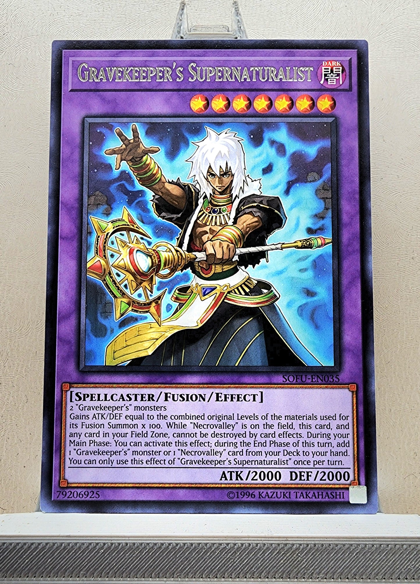 Yugioh! 1x Gravekeeper's Supernaturalist (SOFU - Rare) 1st/Unli Edition