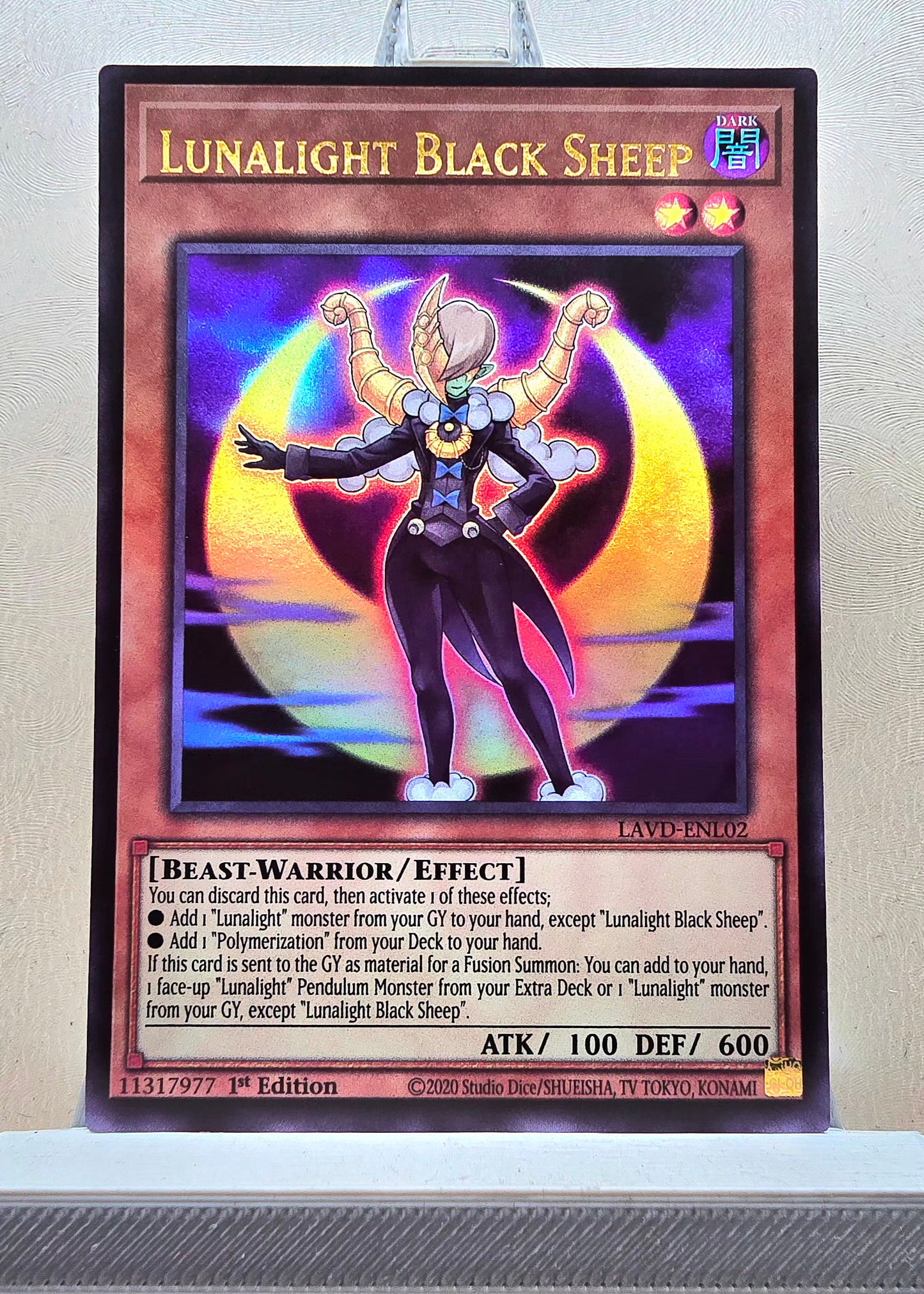 Yugioh! 1x Lunalight Black Sheep (LAVD - Ultra Rare) 1st Edition