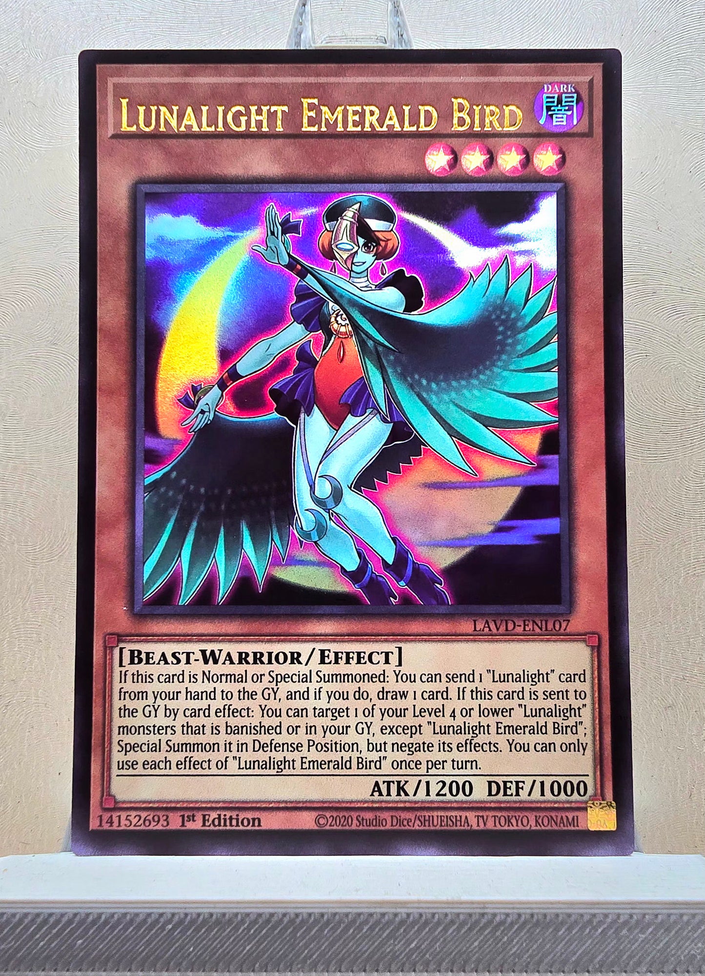 Yugioh! 1x Lunalight Emerald Bird (LAVD - Ultra Rare) 1st Edition