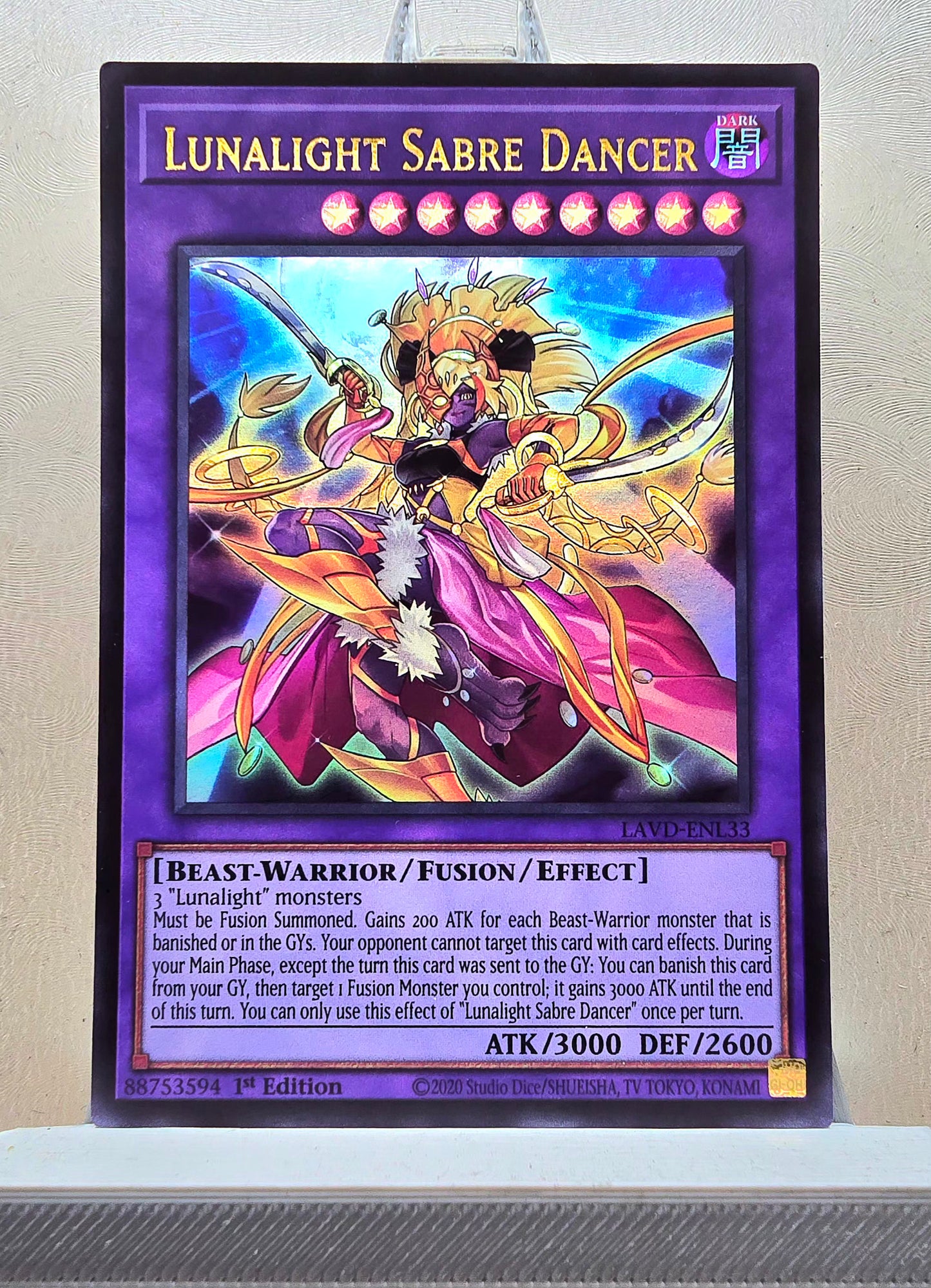 Yugioh! 1x Lunalight Sabre Dancer (LAVD - Ultra Rare) 1st Edition
