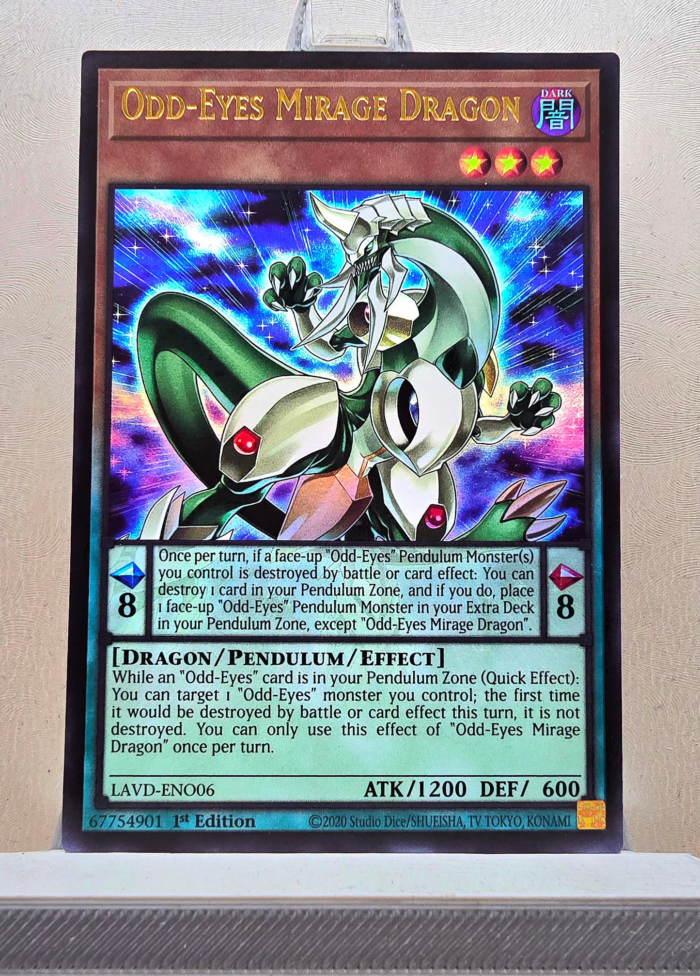 Yugioh! 1x Odd-Eyes Mirage Dragon (LAVD - Ultra Rare) 1st Edition