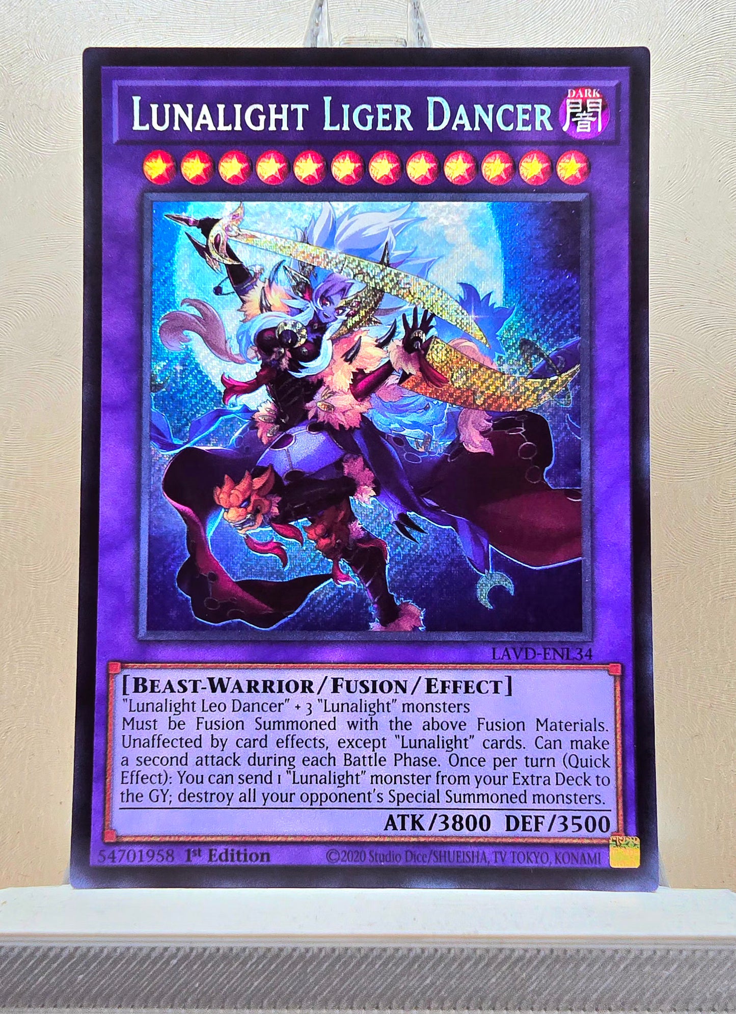 Yugioh! 1x Lunalight Liger Dancer (LAVD - Secret Rare) 1st Edition