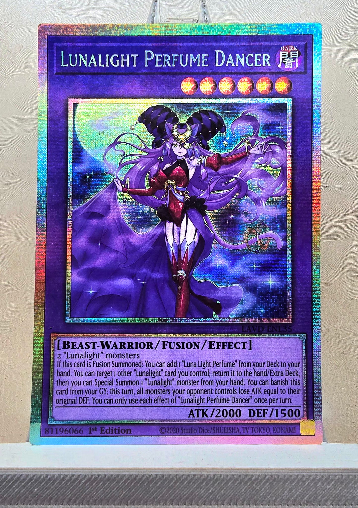 Yugioh! 1x Lunalight Perfume Dancer (LAVD - Starlight Rare) 1st Edition