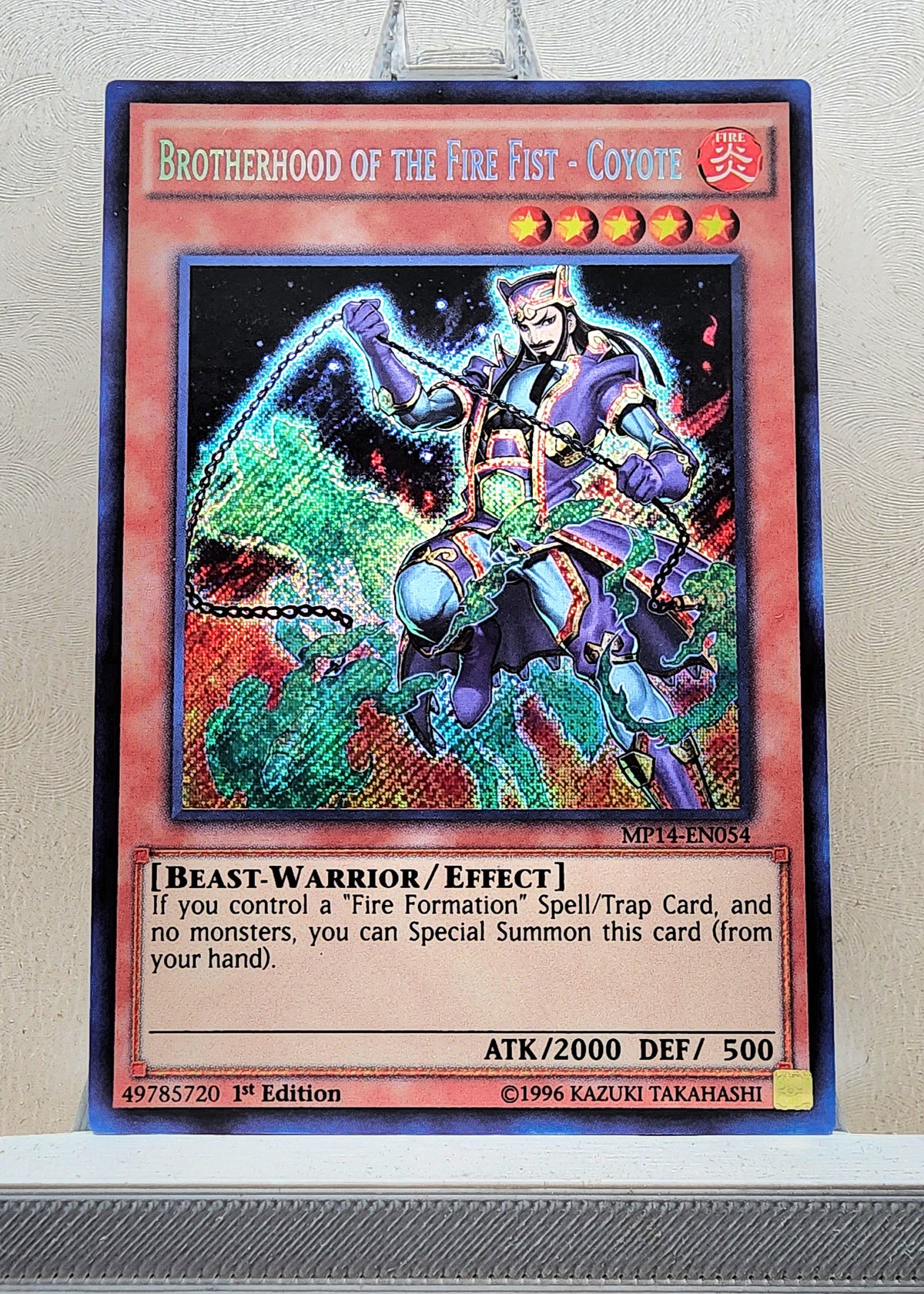 Yugioh! 1x Brotherhood of the Fire Fist - Coyote (MP14 - Secret Rare) 1st Edition