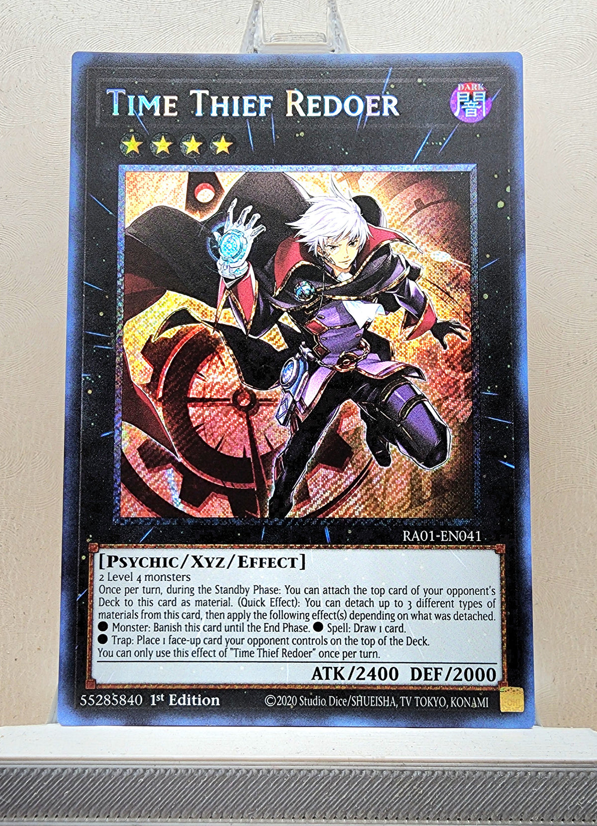 Yugioh! 1x Time Thief Redoer (RA01 - Platinum Secret Rare) 1st Edition