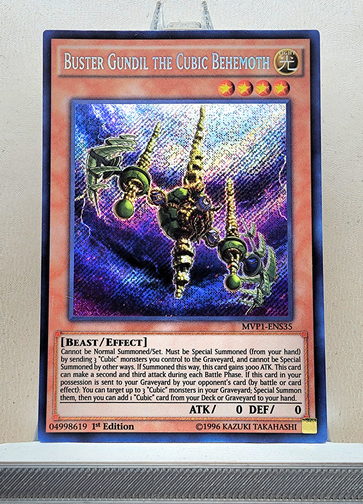 Yugioh! 1x Buster Gundil the Cubic Behemoth (MVP1 - Secret Rare) 1st Edition