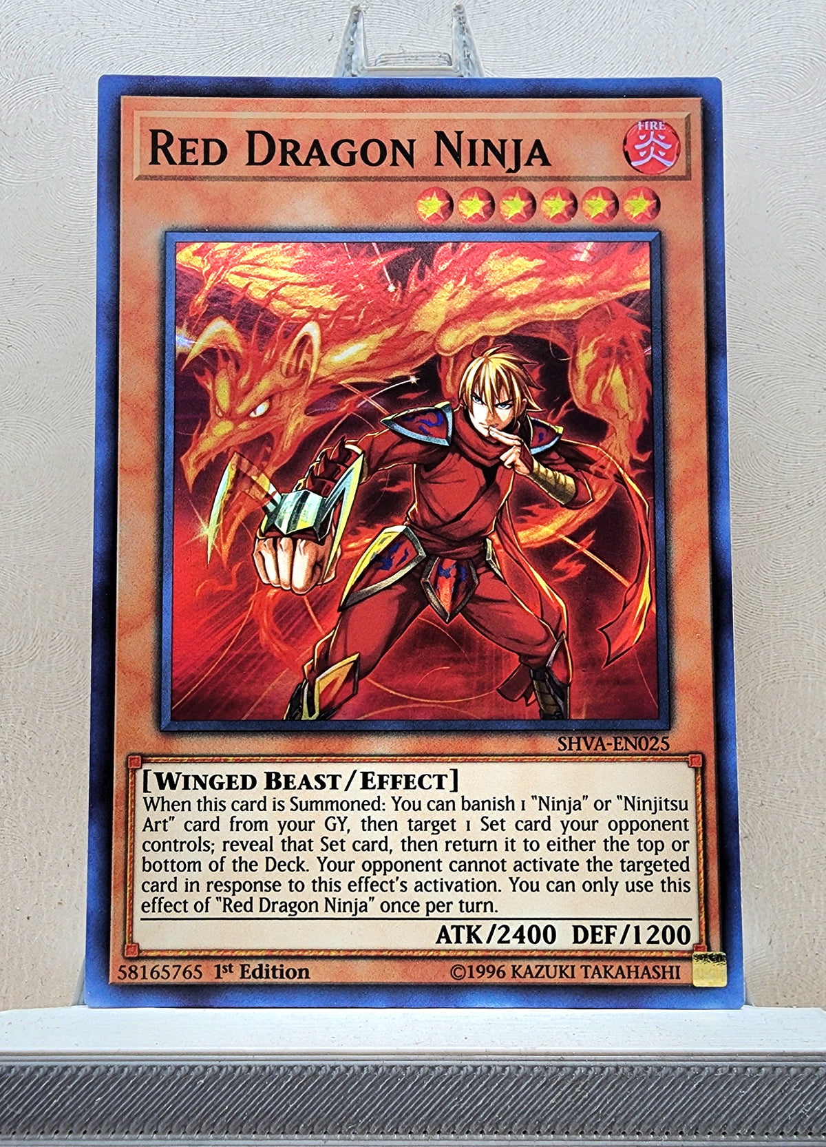 Yugioh! 1x Red Dragon Ninja (SHVA - Super Rare) 1st Edition