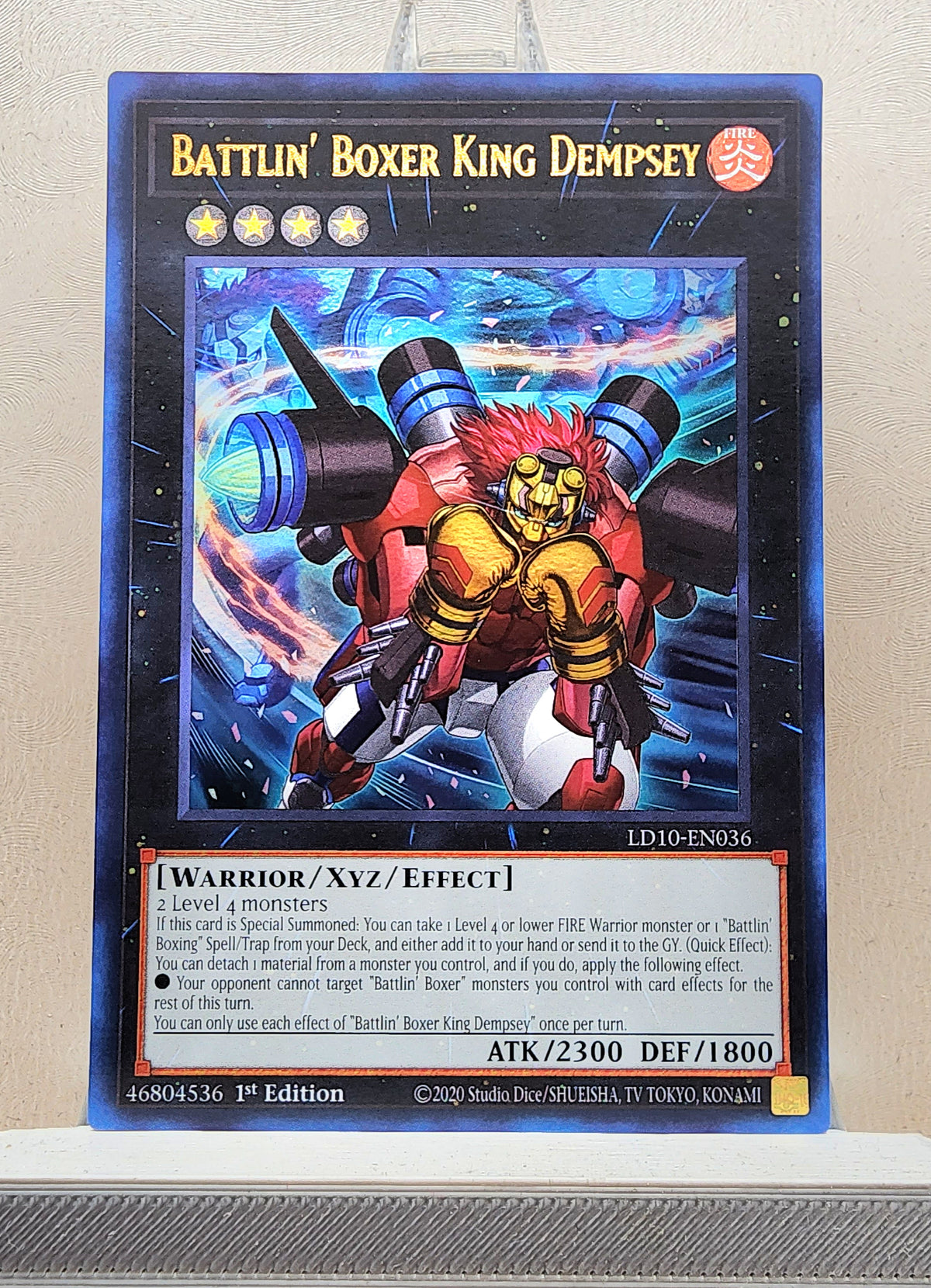 Yugioh! 1x Battlin' Boxer King Dempsey (LD10 - Ultra Rare) 1st Edition