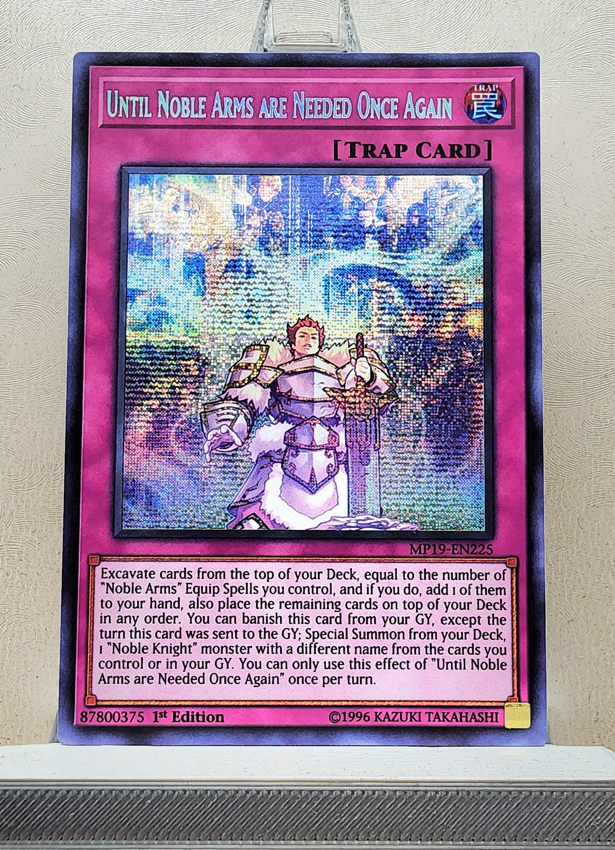Yugioh! 1x Until Noble Arms are Needed Once Again (MP19 - Prismatic Secret Rare) 1st Edition