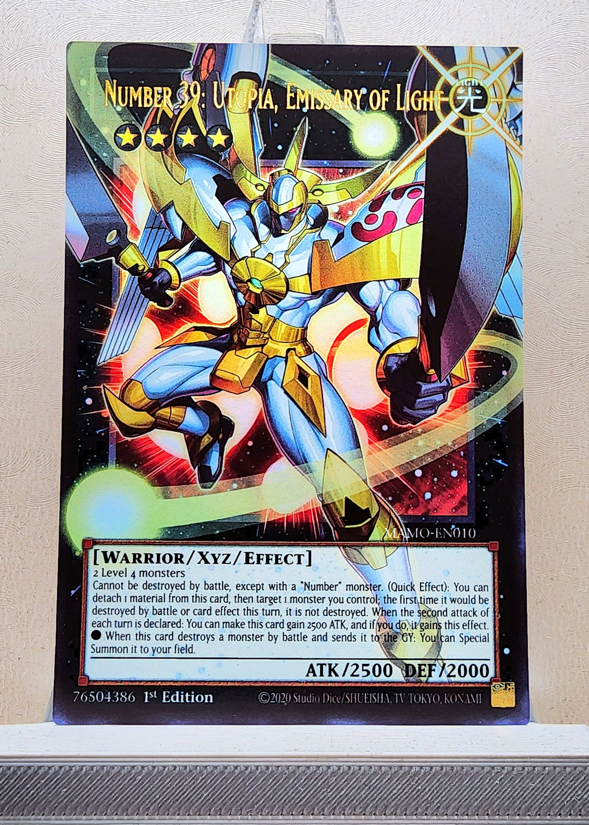 Yugioh! 1x Number 39: Utopia, Emissary of Light Extended Art (MAMO - Ultra Rare) 1st Edition